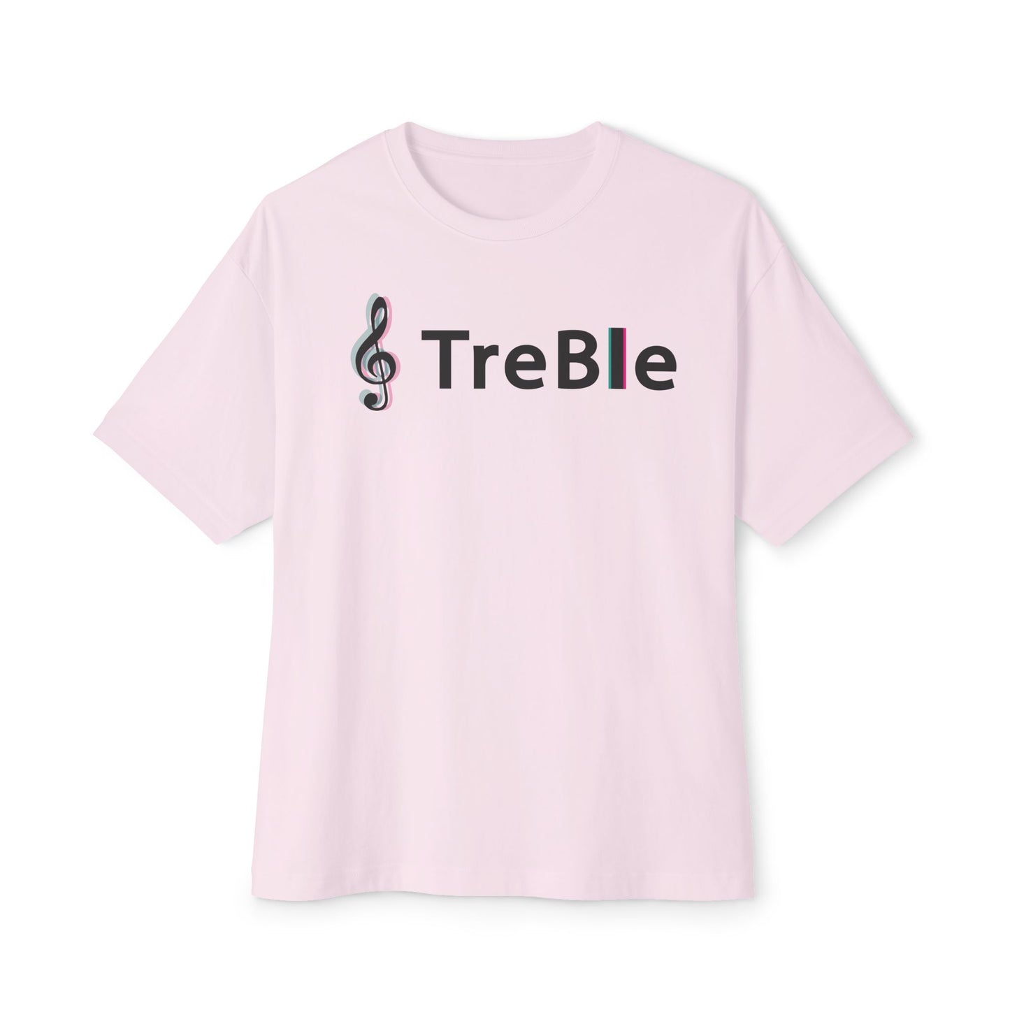TREBLE TOCK. Unisex Oversized Boxy Tee