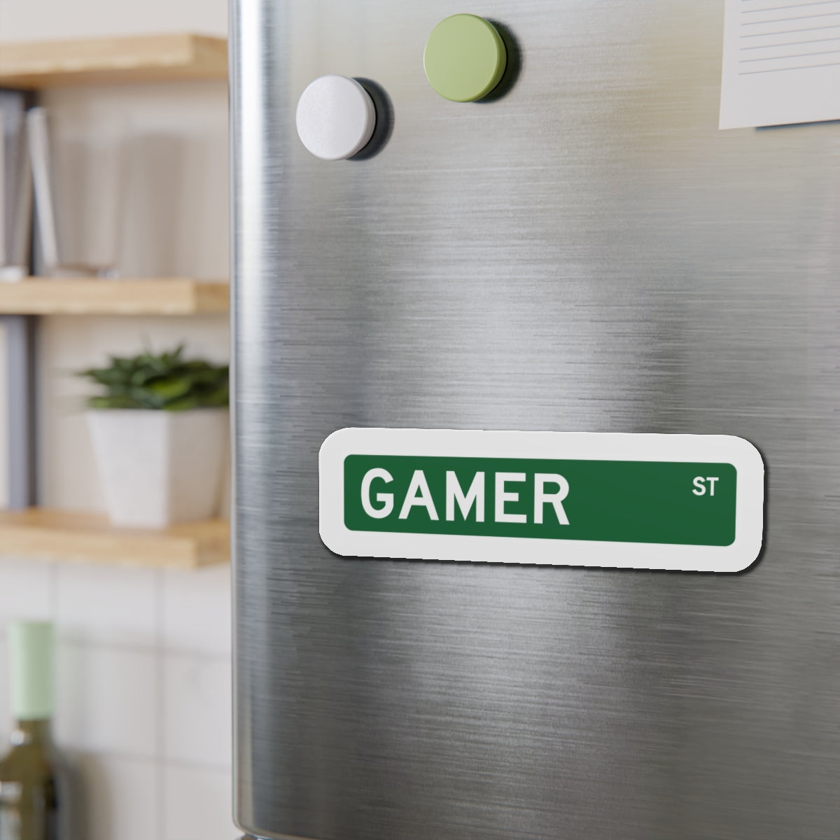 GAMER STREET. Die-Cut Magnets
