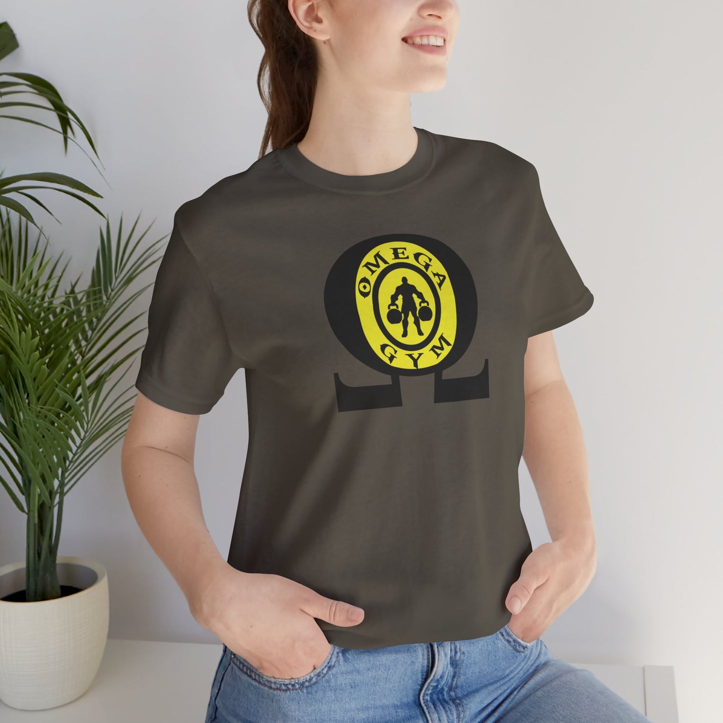 OMEGA GYM. Unisex Jersey Short Sleeve Tee