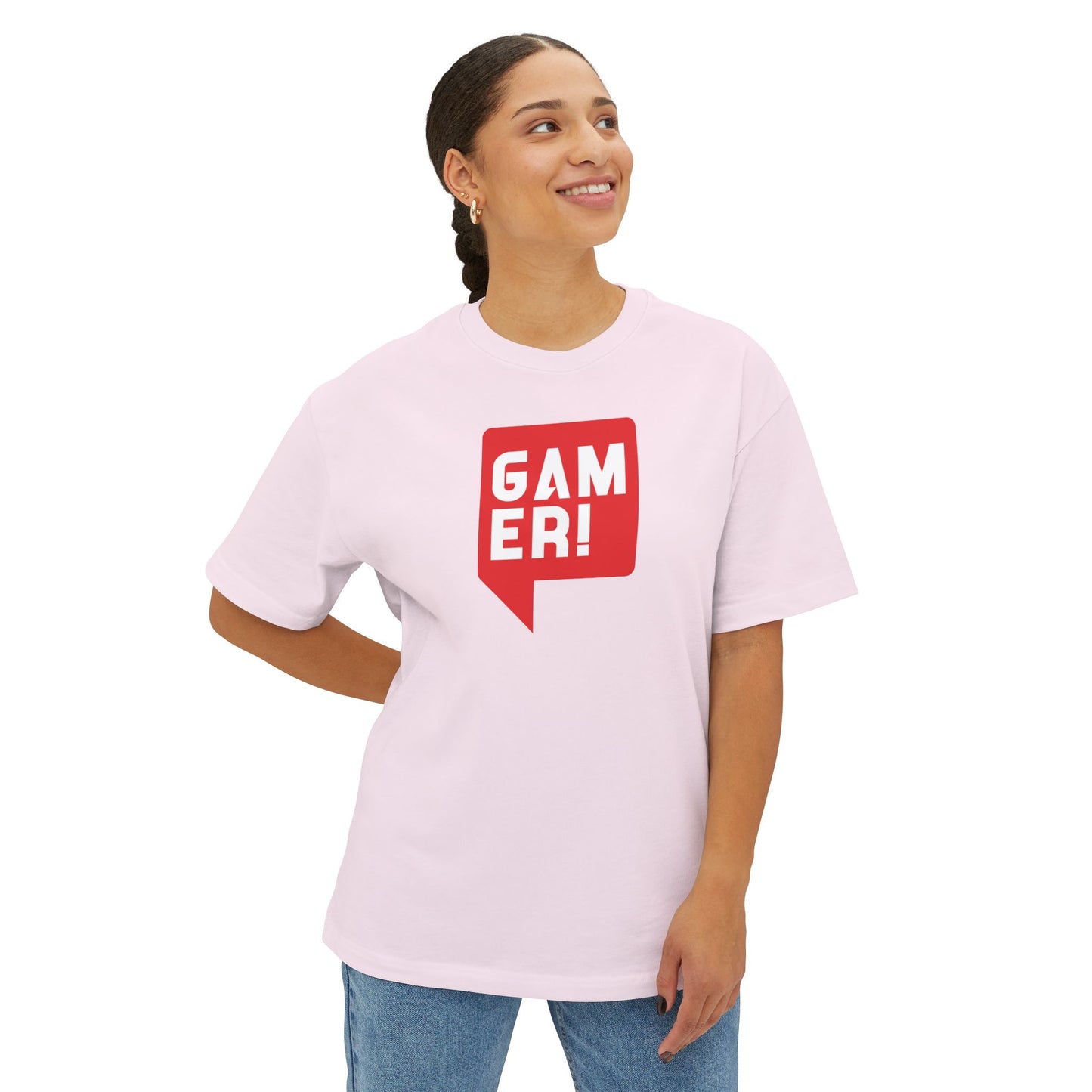 MANCO GAMER THOUGHT BUBBLE. Unisex Oversized Boxy Tee
