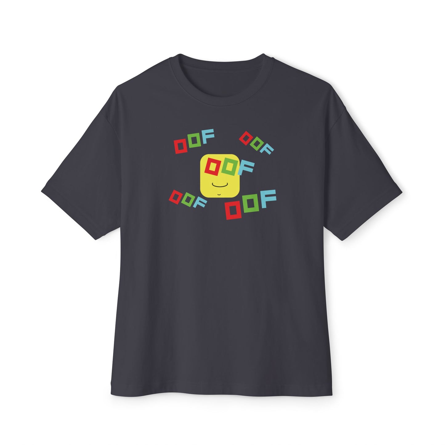 ROW BLOCKS OOF. Unisex Oversized Boxy Tee