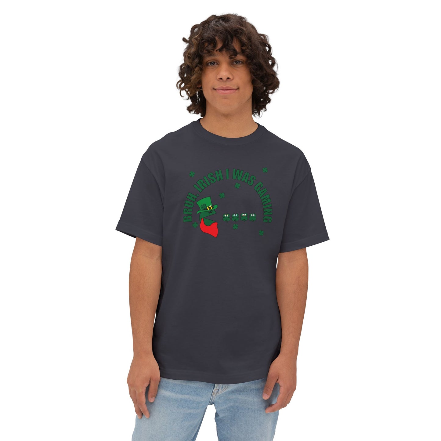 LUCKY GAMER. Unisex Oversized Boxy Tee