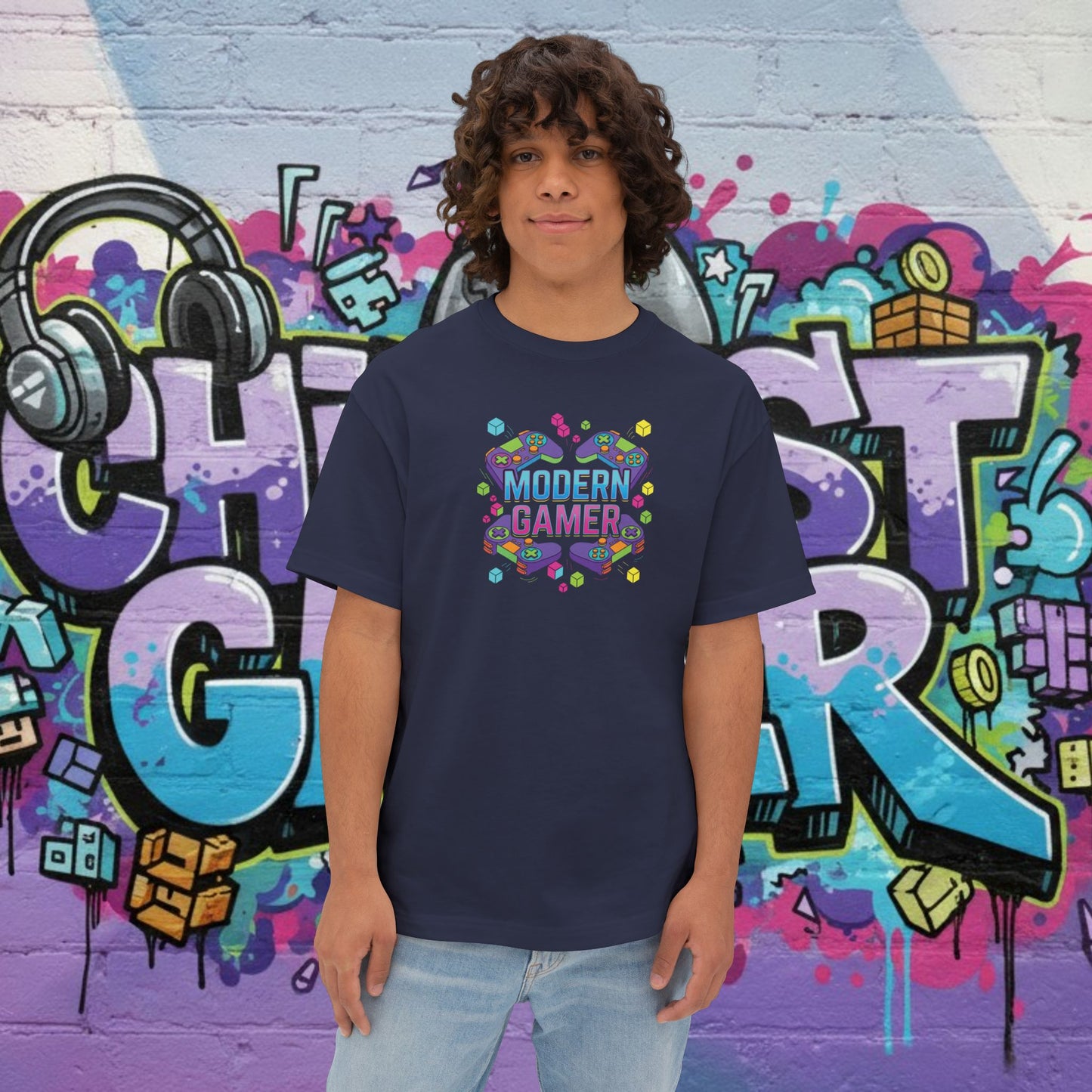 MODERN GAMER. Unisex Oversized Boxy Tee