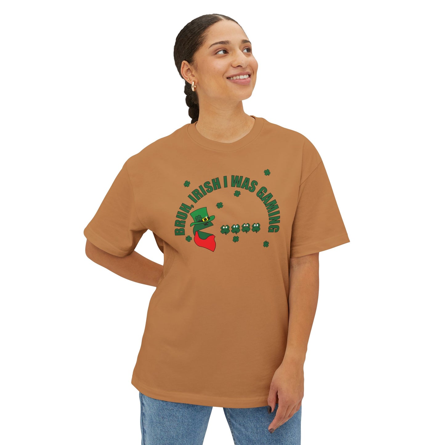 LUCKY GAMER. Unisex Oversized Boxy Tee