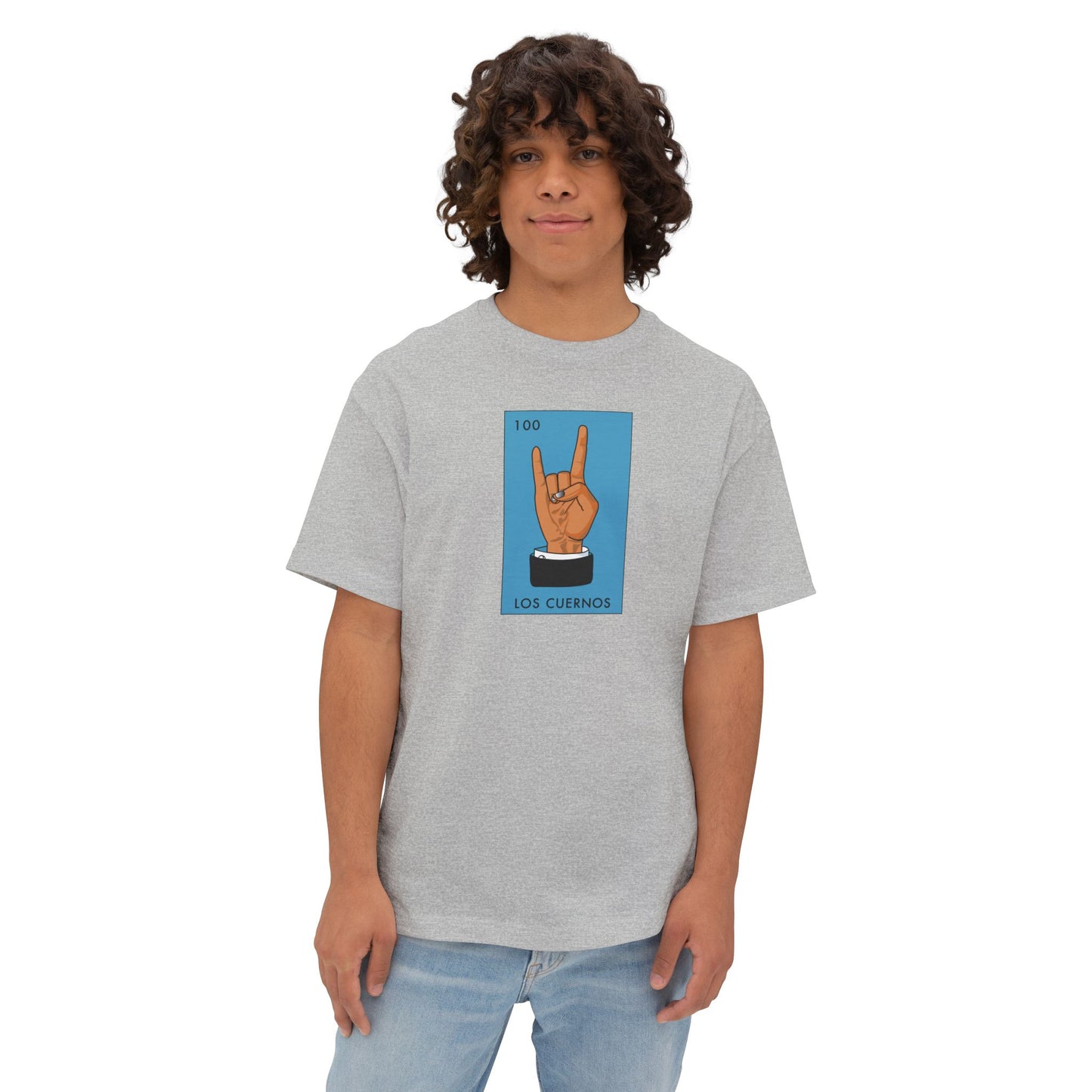 LOS CUERNOS (THE HORNS) Unisex Oversized Boxy Tee