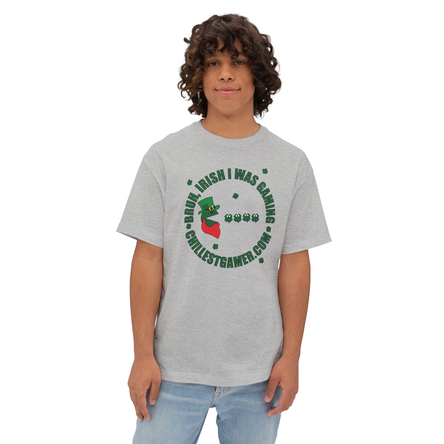 LUCKY GAMER V2. Unisex Oversized Boxy Tee