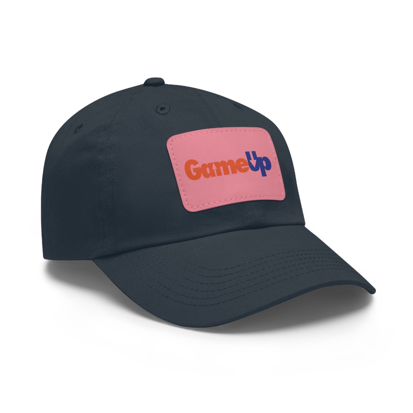FED UP GAME UP. Dad Hat with Leather Patch (Rectangle)