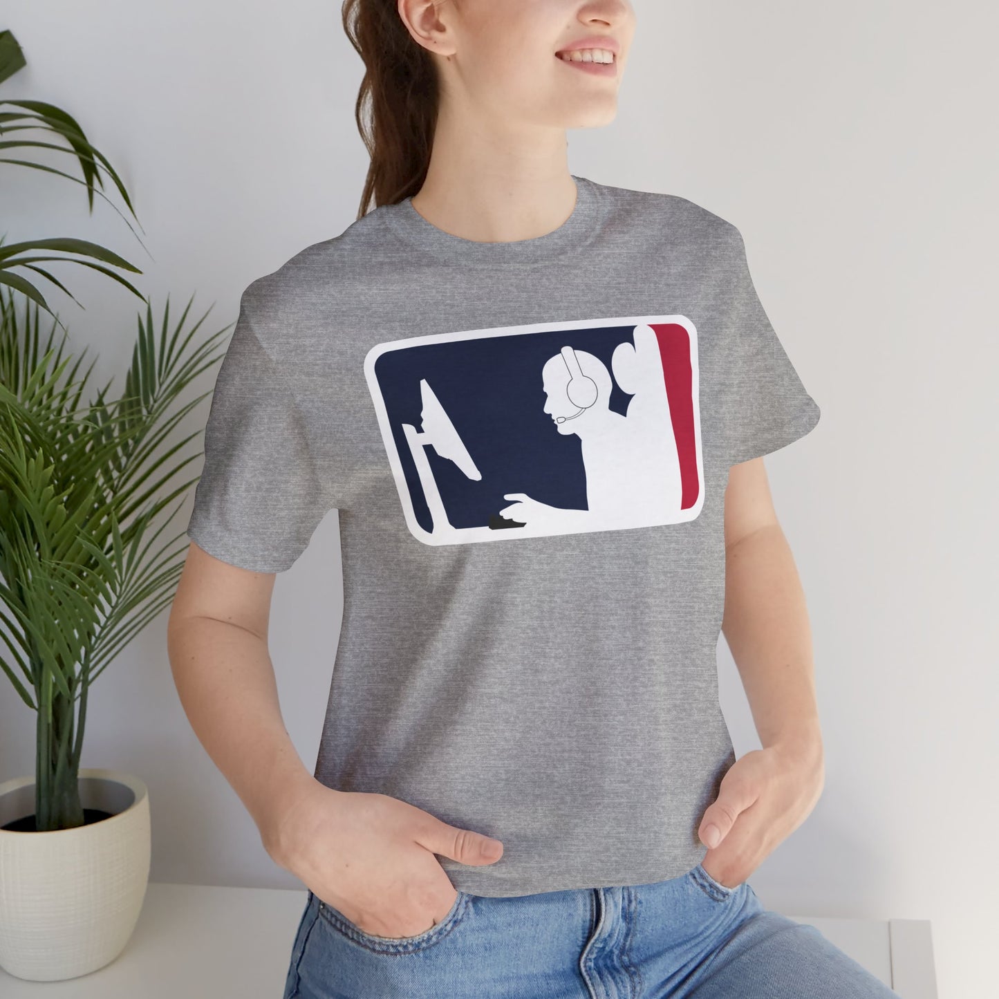 MAJOR LEAGUE GAMER (PC). Unisex Jersey Short Sleeve Tee