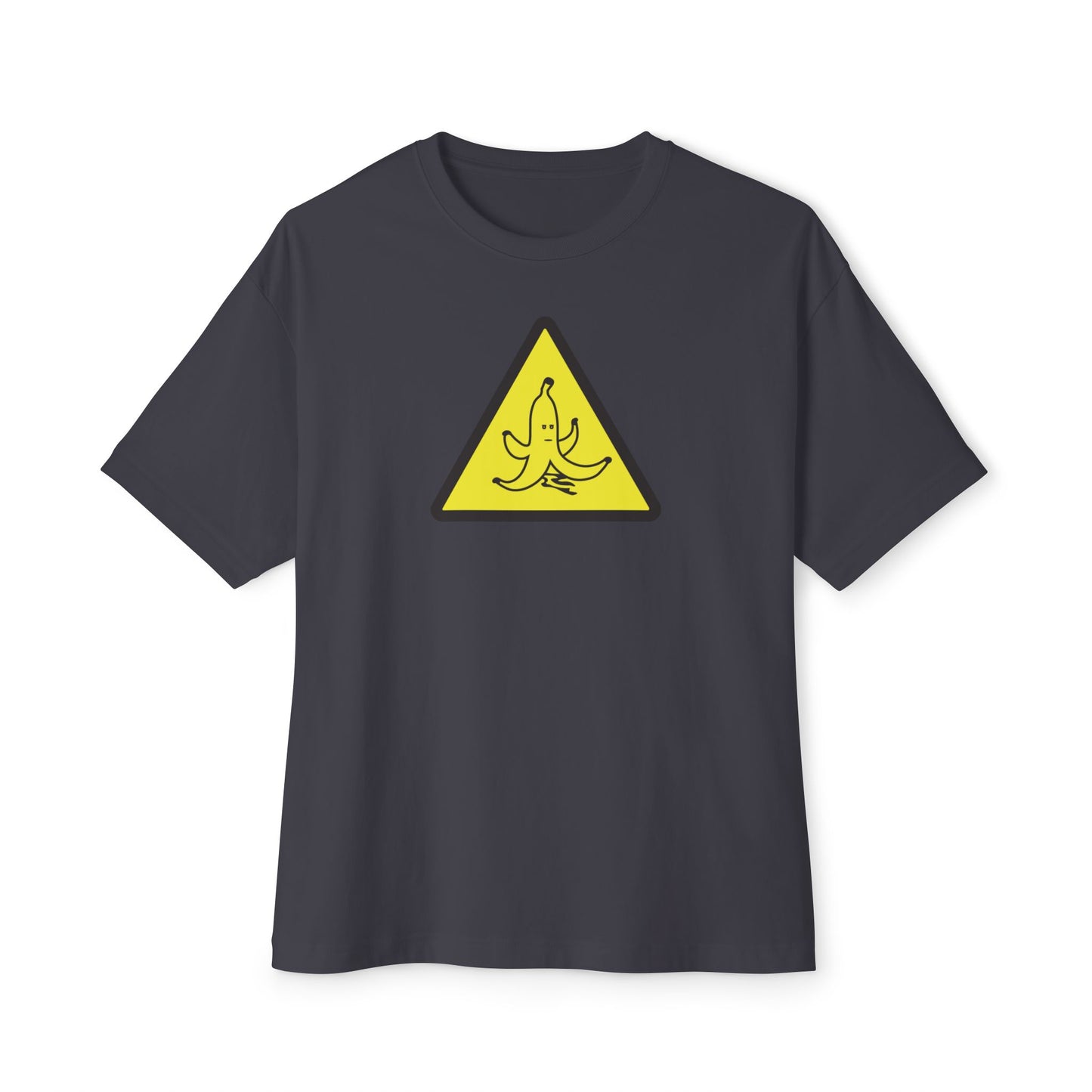 CAUTION BANANA PEEL. Unisex Oversized Boxy Tee