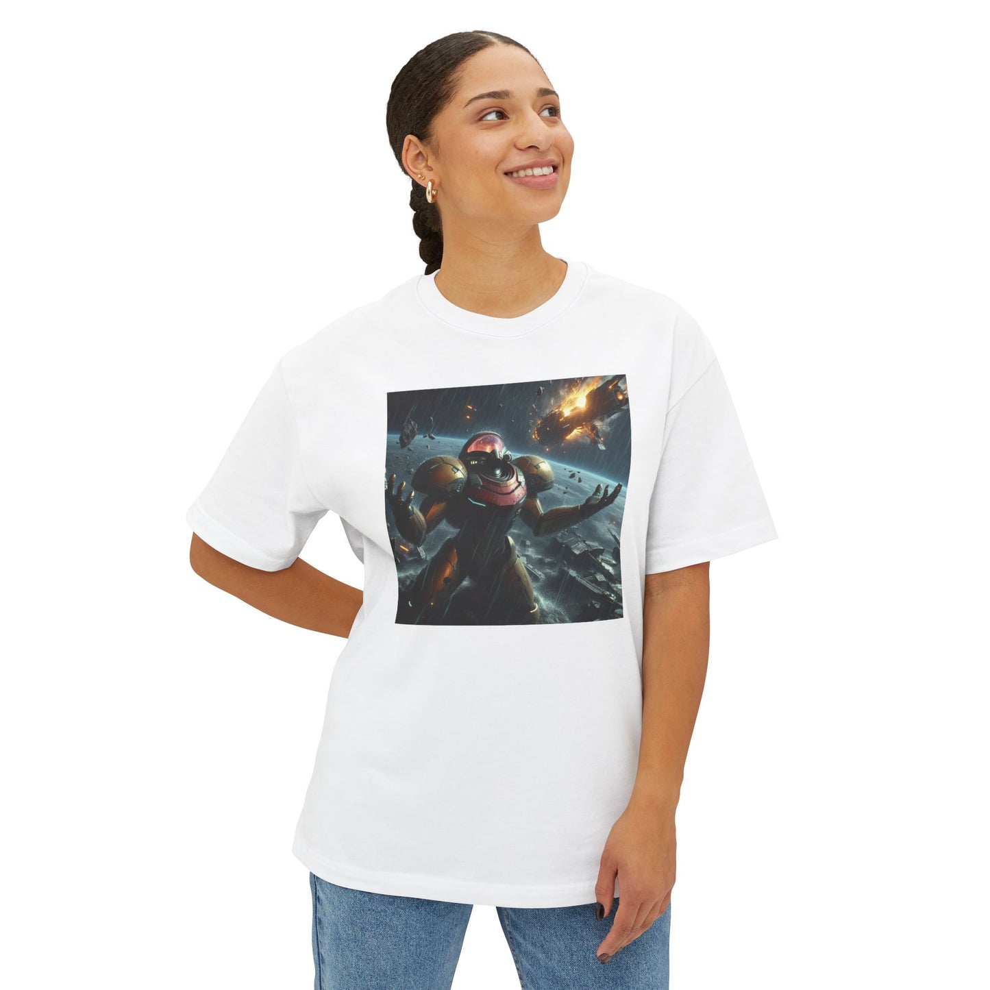 MISSION FAILED (AI generated). Unisex Oversized Boxy Tee