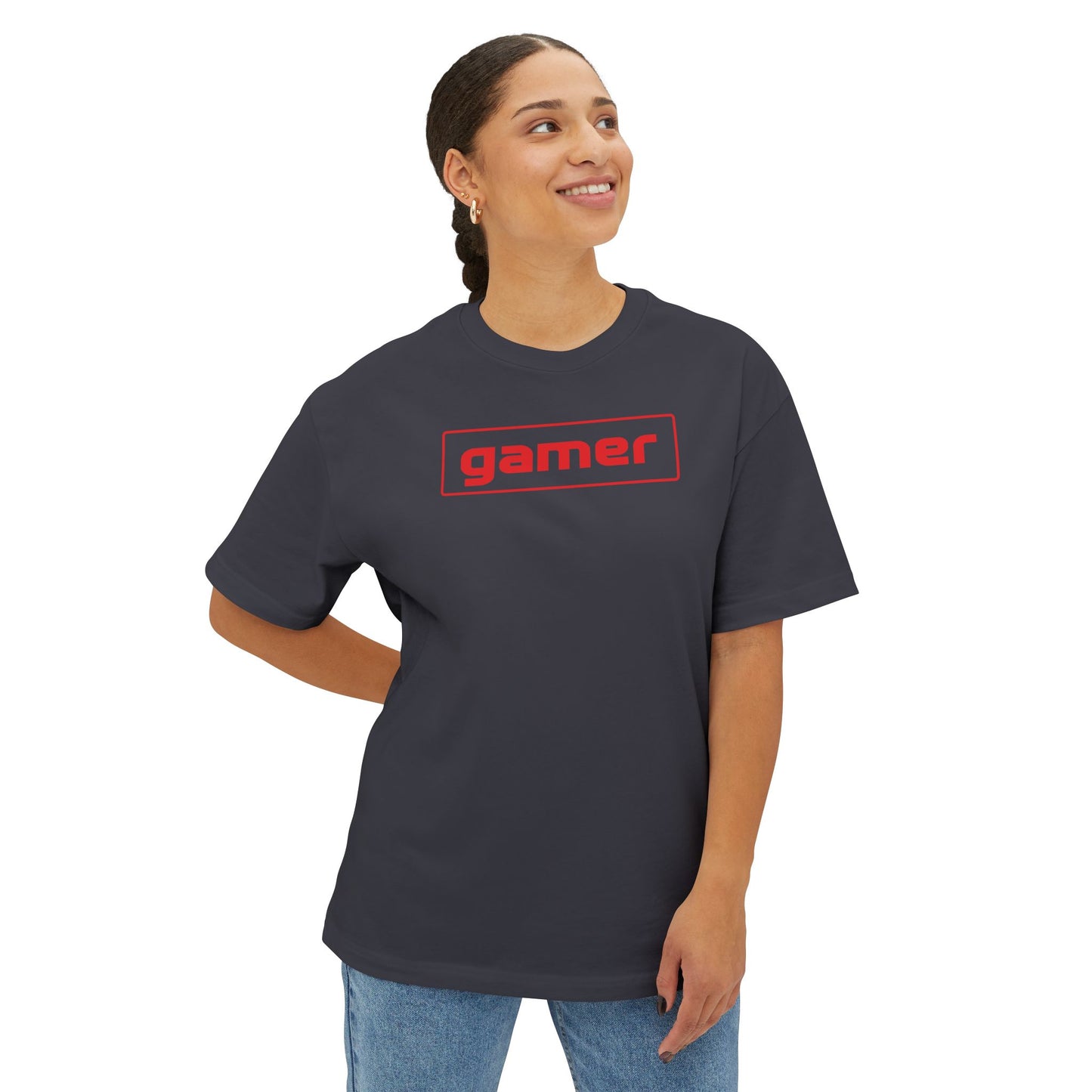 MANCO GAMER. Unisex Oversized Boxy Tee