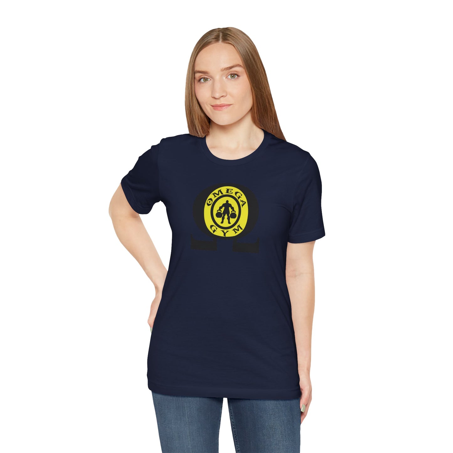 OMEGA GYM. Unisex Jersey Short Sleeve Tee