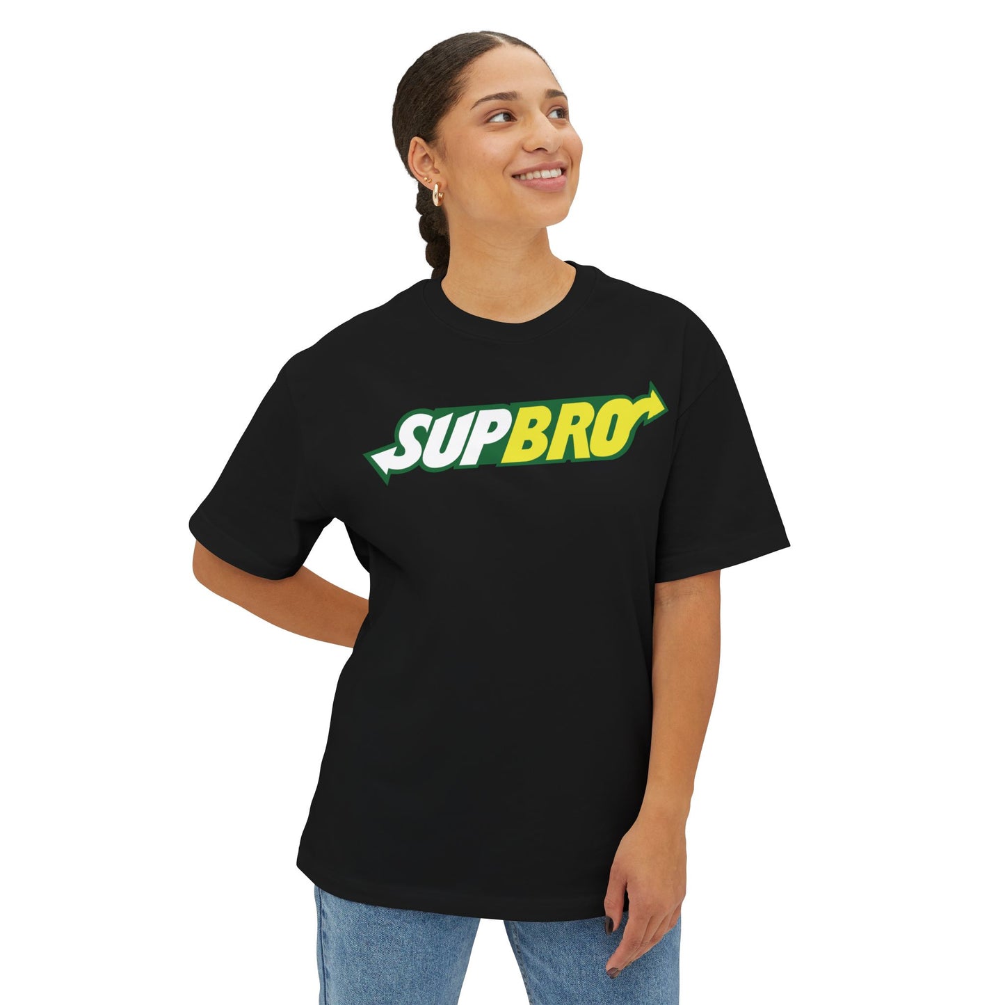 SUPBRO. Unisex Oversized Boxy Tee
