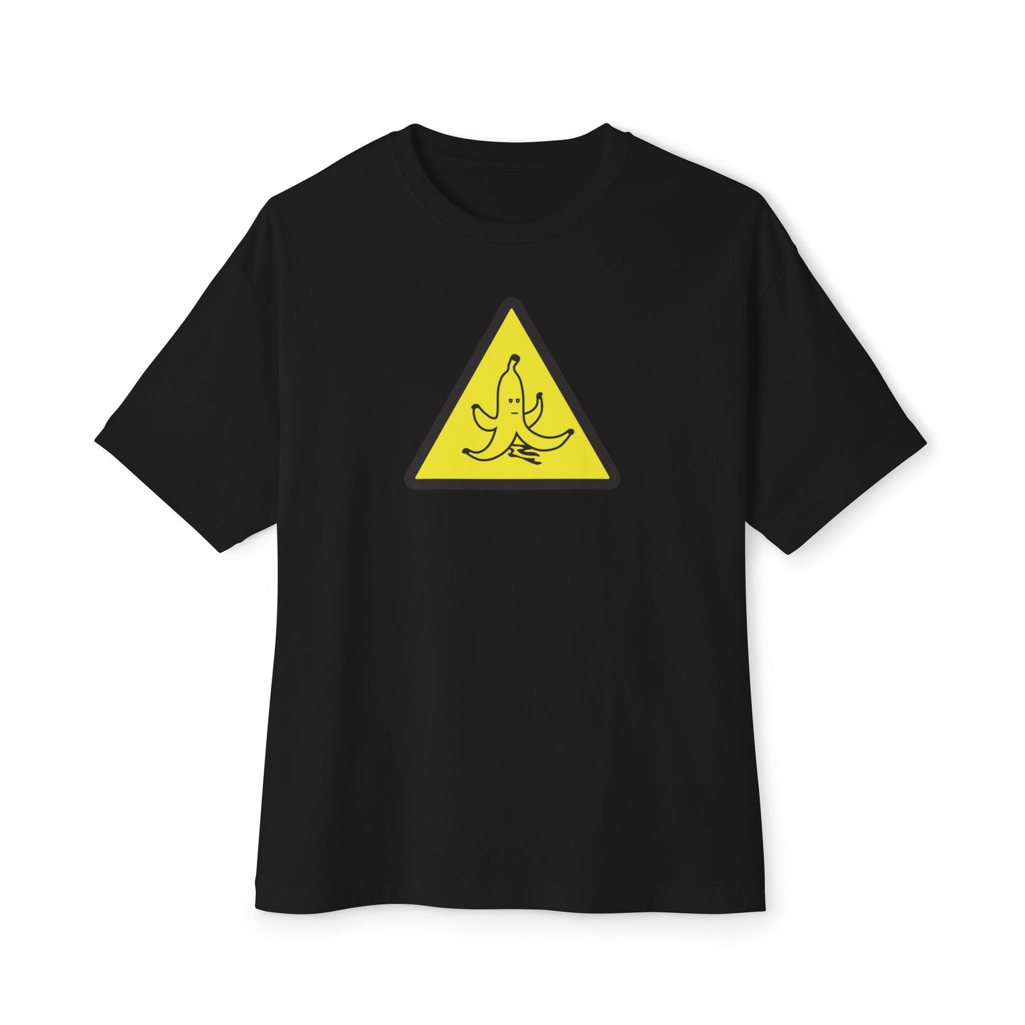 CAUTION BANANA PEEL. Unisex Oversized Boxy Tee