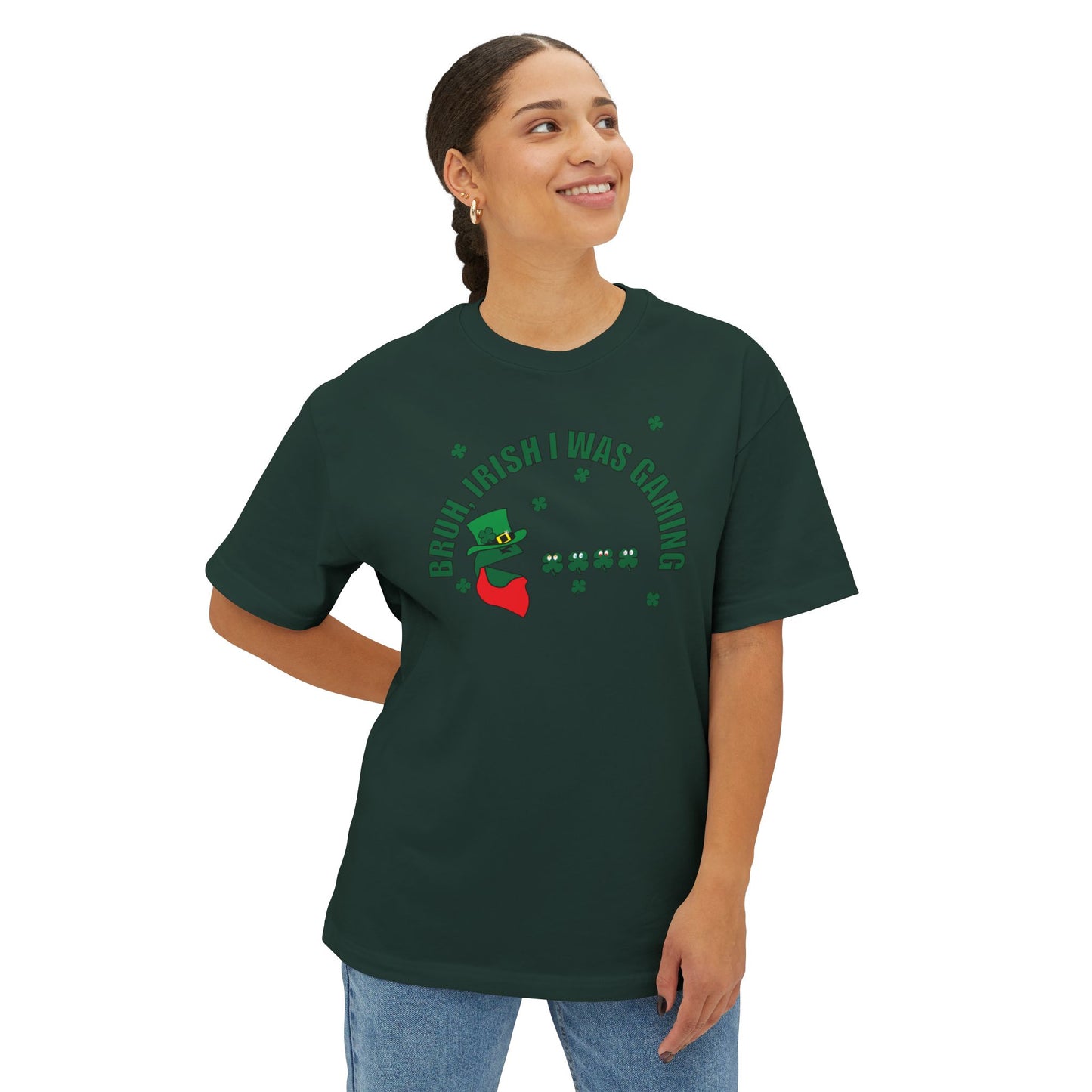 LUCKY GAMER. Unisex Oversized Boxy Tee