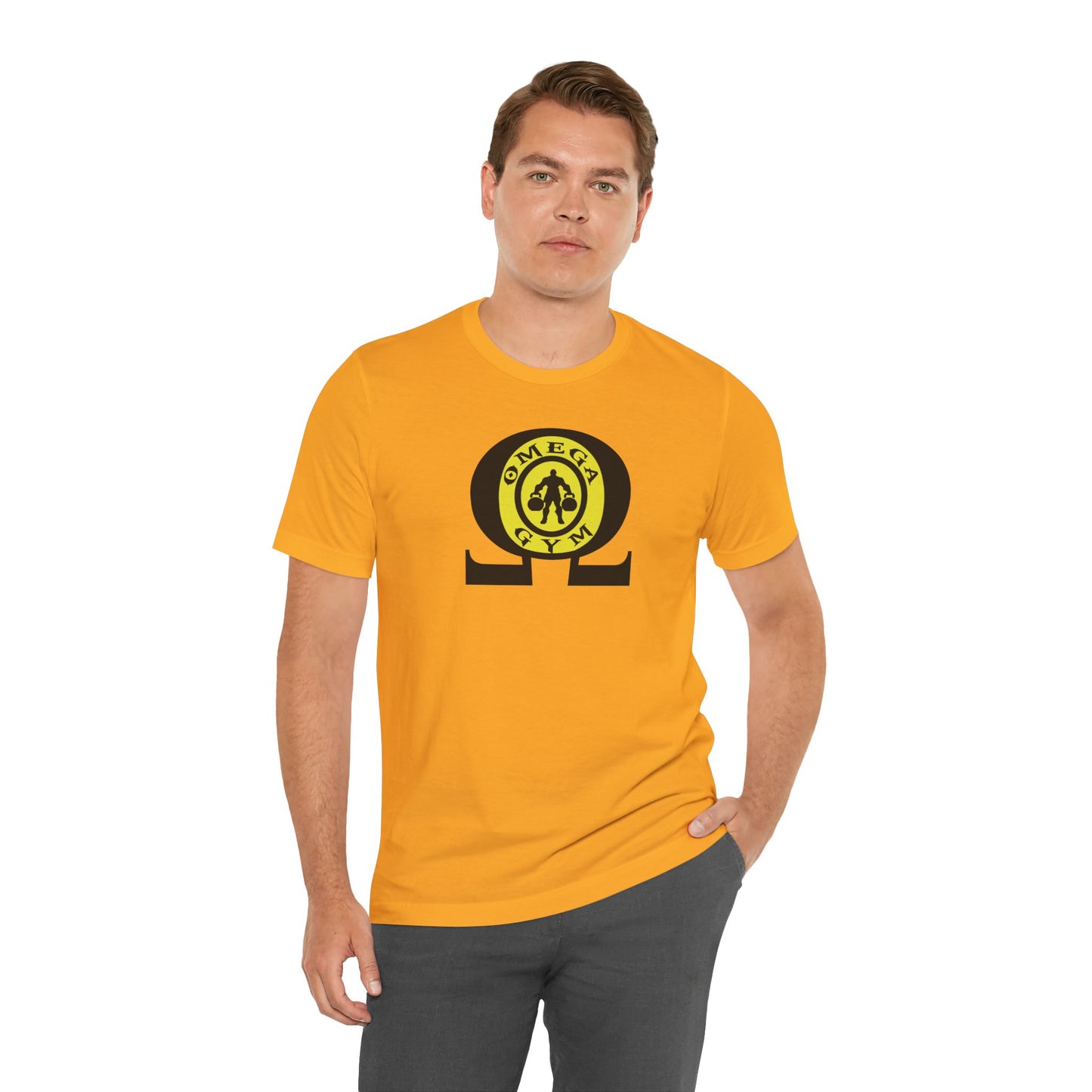 OMEGA GYM. Unisex Jersey Short Sleeve Tee