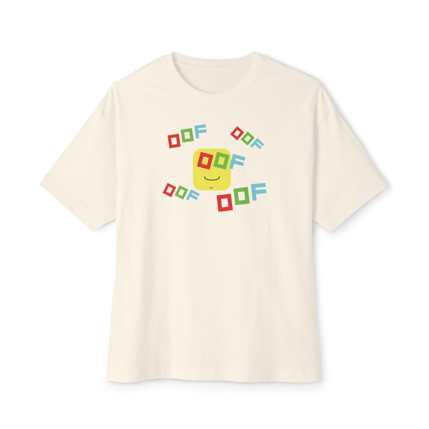 ROW BLOCKS OOF. Unisex Oversized Boxy Tee