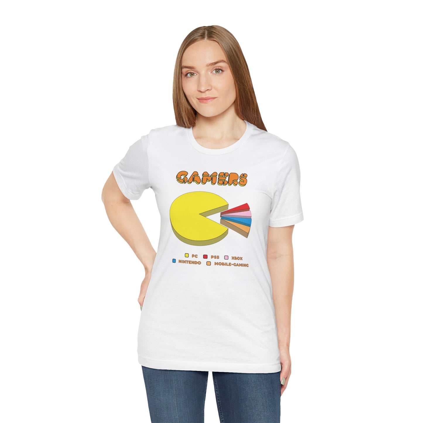 PC MAN EATS. Unisex Jersey Short Sleeve Tee