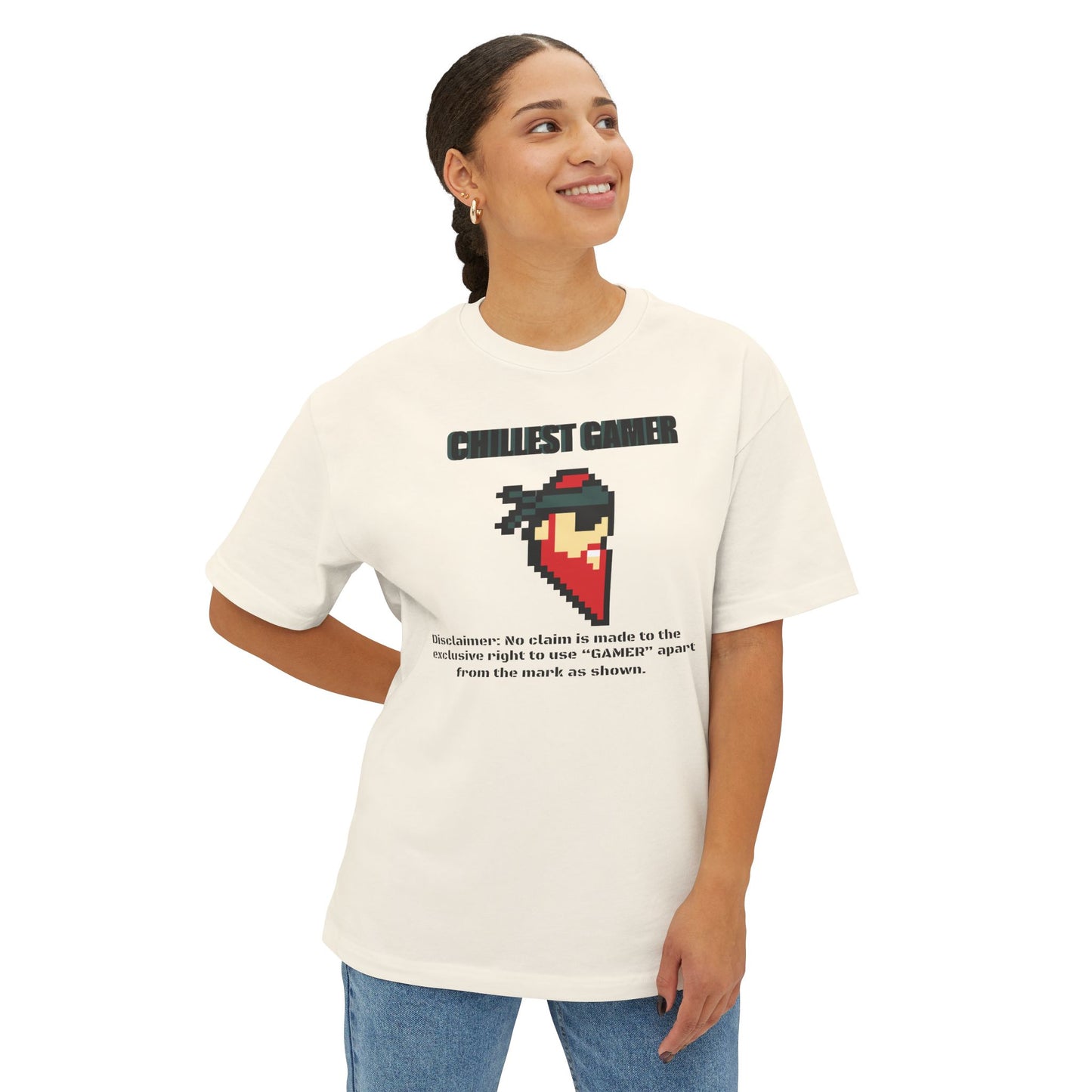 CHILLEST GAMER. Unisex Oversized Boxy Tee