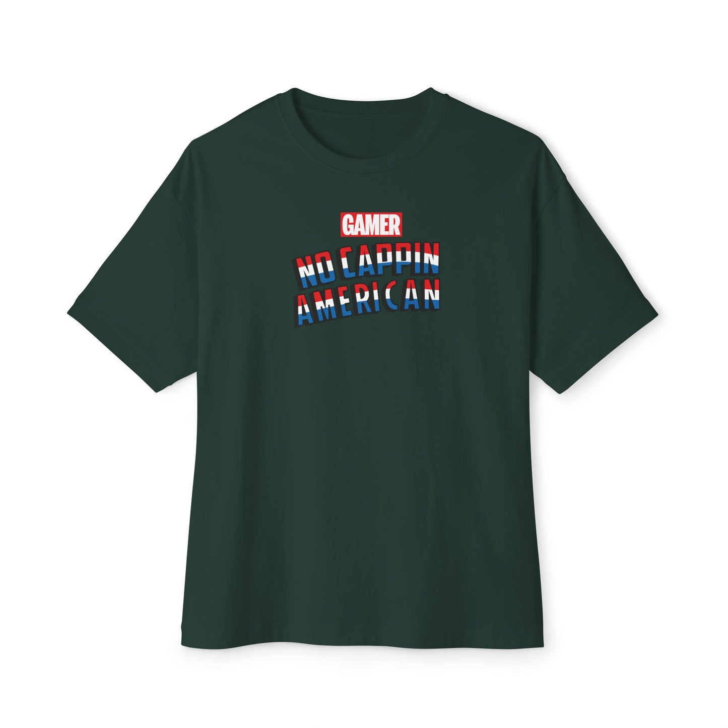 NO CAPPIN AMERICAN. Unisex Oversized Boxy Tee