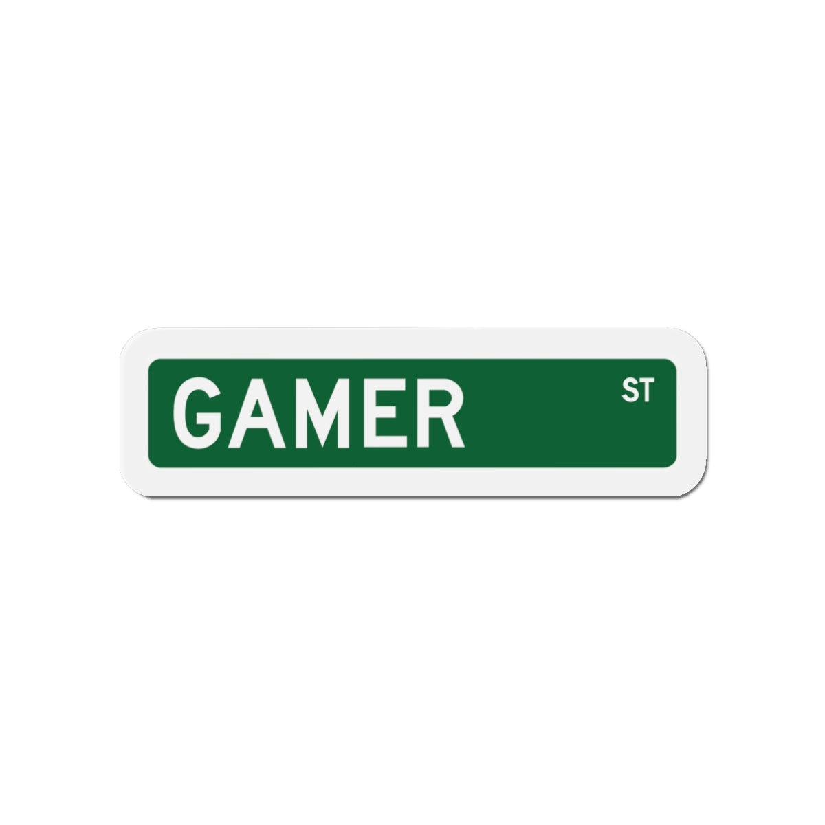 GAMER STREET. Die-Cut Magnets