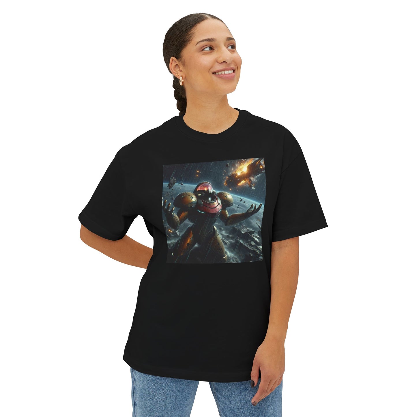 MISSION FAILED (AI generated). Unisex Oversized Boxy Tee