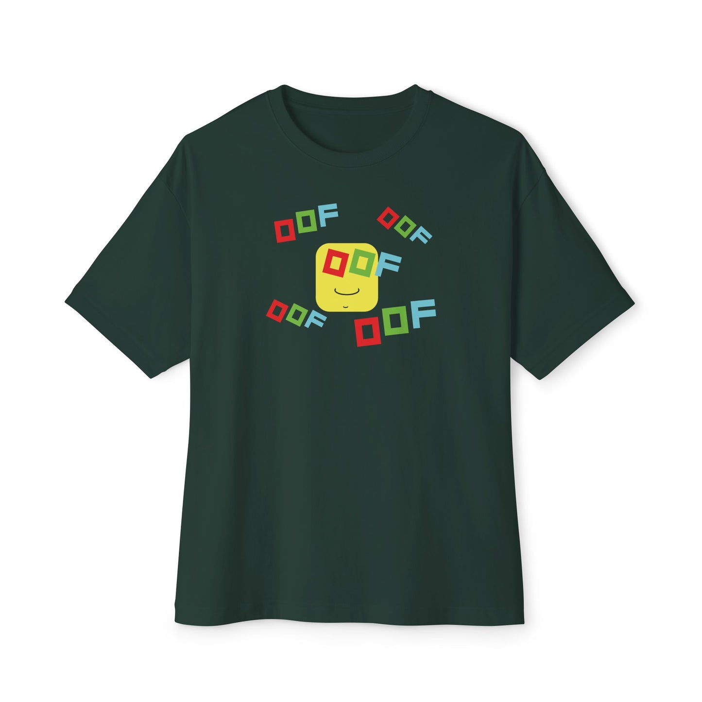 ROW BLOCKS OOF. Unisex Oversized Boxy Tee
