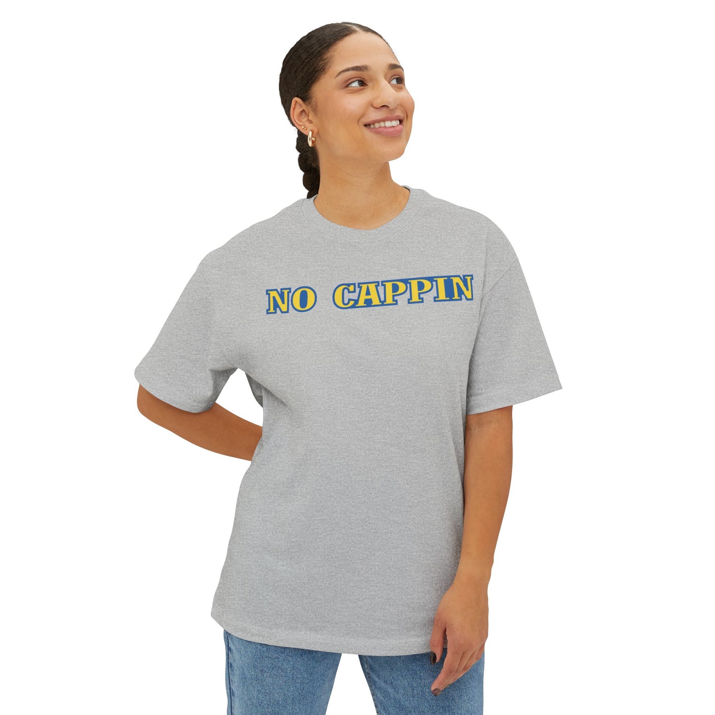 NO CAPPIN. Unisex Oversized Boxy Tee