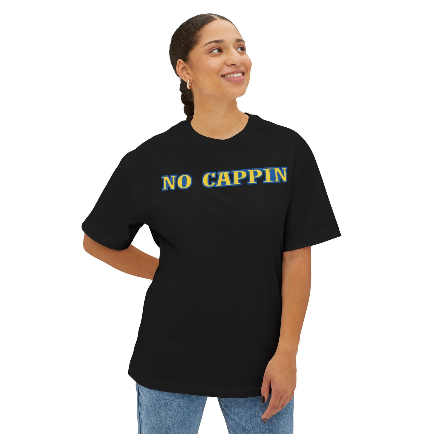 NO CAPPIN. Unisex Oversized Boxy Tee