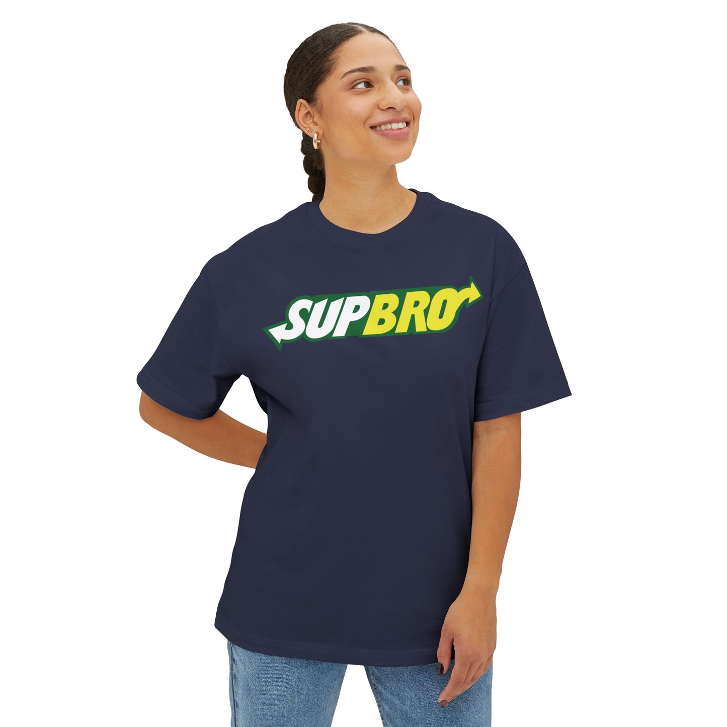 SUPBRO. Unisex Oversized Boxy Tee