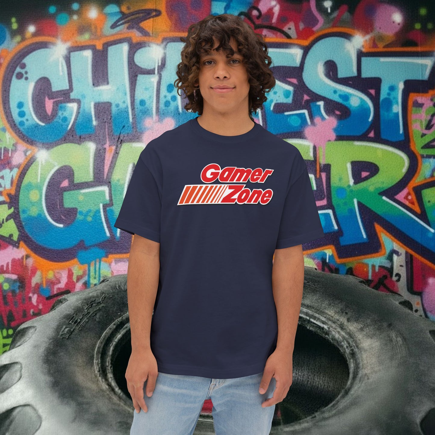 GAMER ZONE. Unisex Oversized Boxy Tee