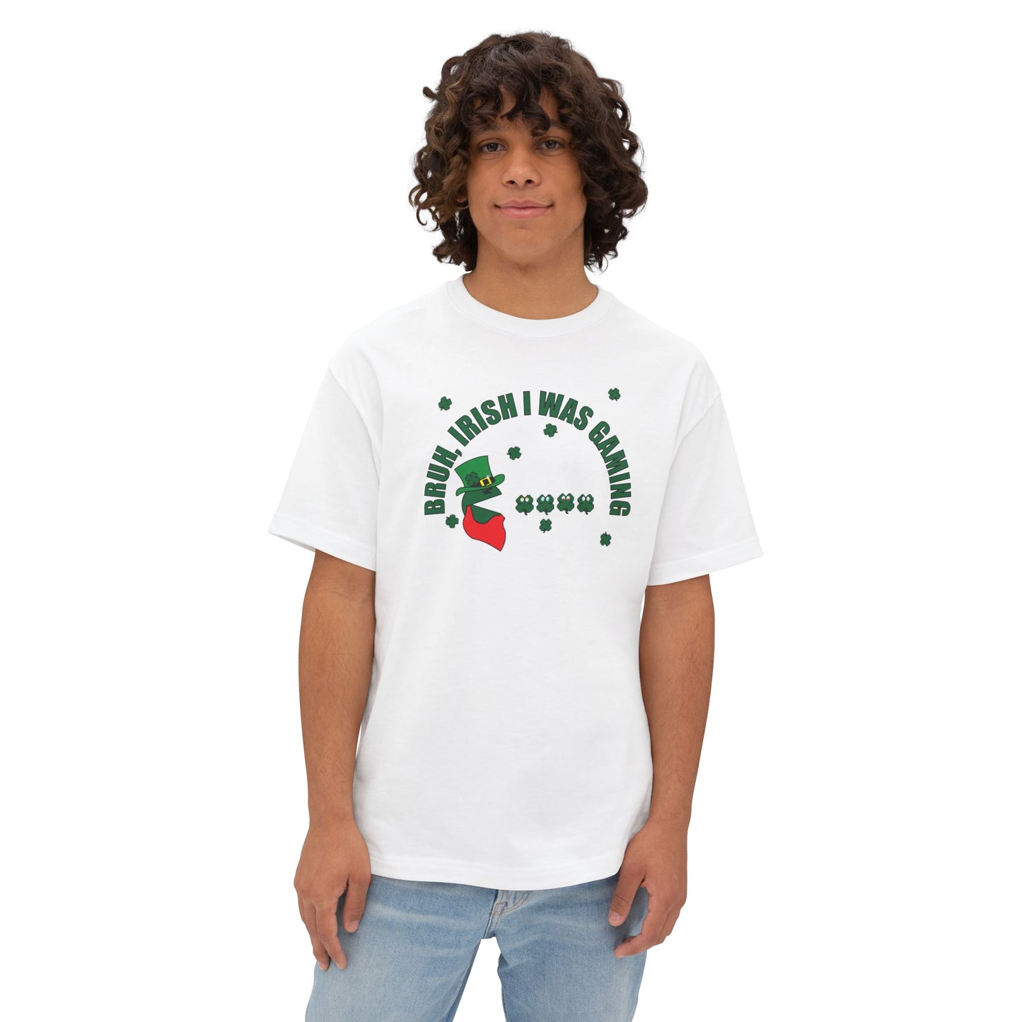LUCKY GAMER. Unisex Oversized Boxy Tee