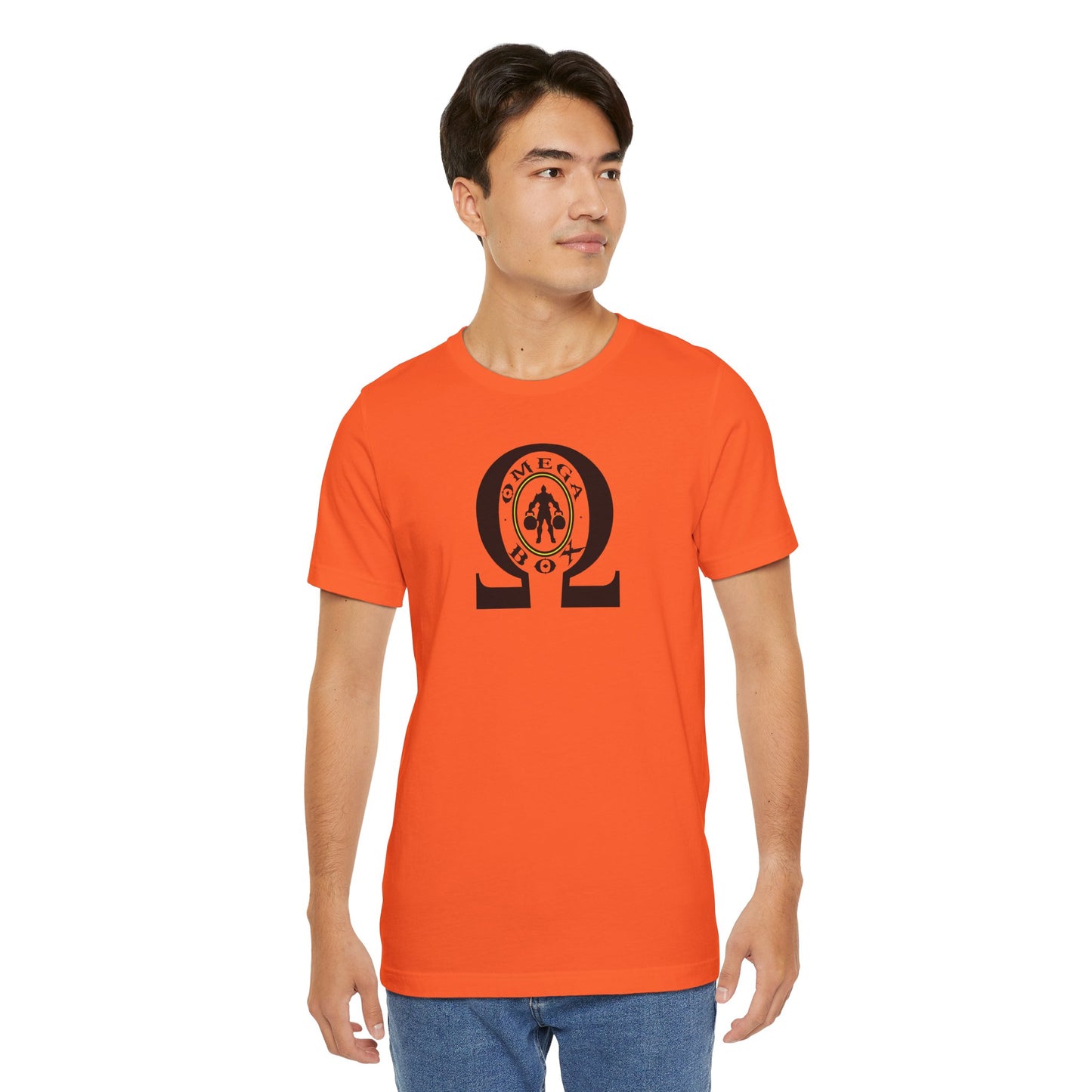 OMEGA BOX. Unisex Jersey Short Sleeve Tee