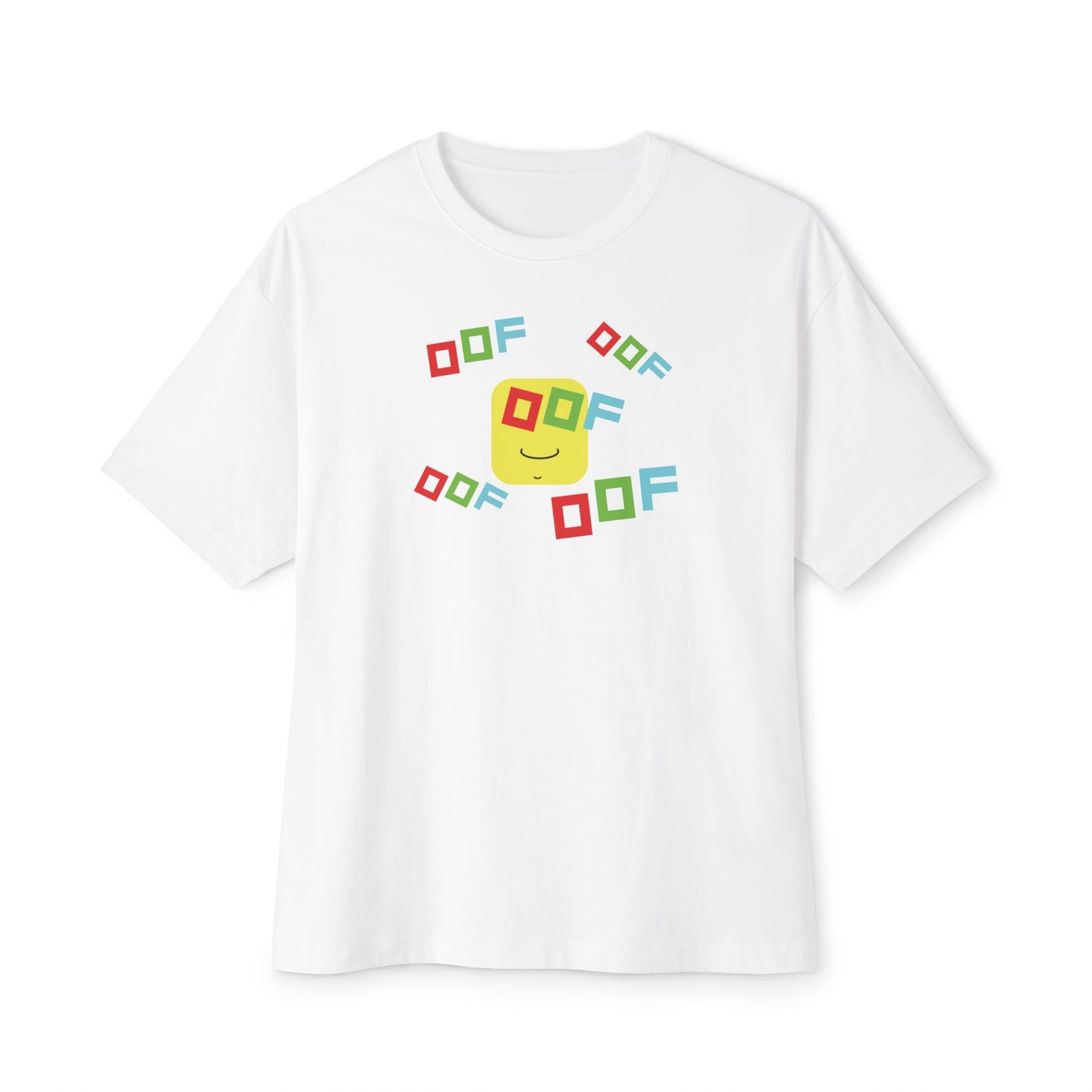 ROW BLOCKS OOF. Unisex Oversized Boxy Tee