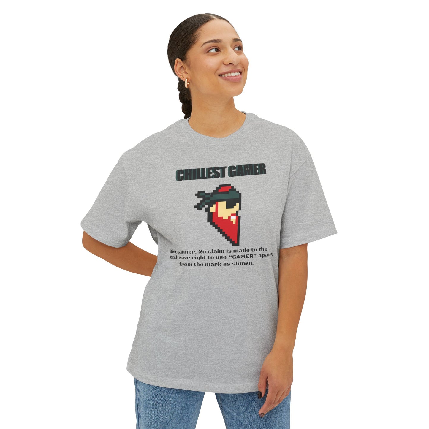 CHILLEST GAMER. Unisex Oversized Boxy Tee