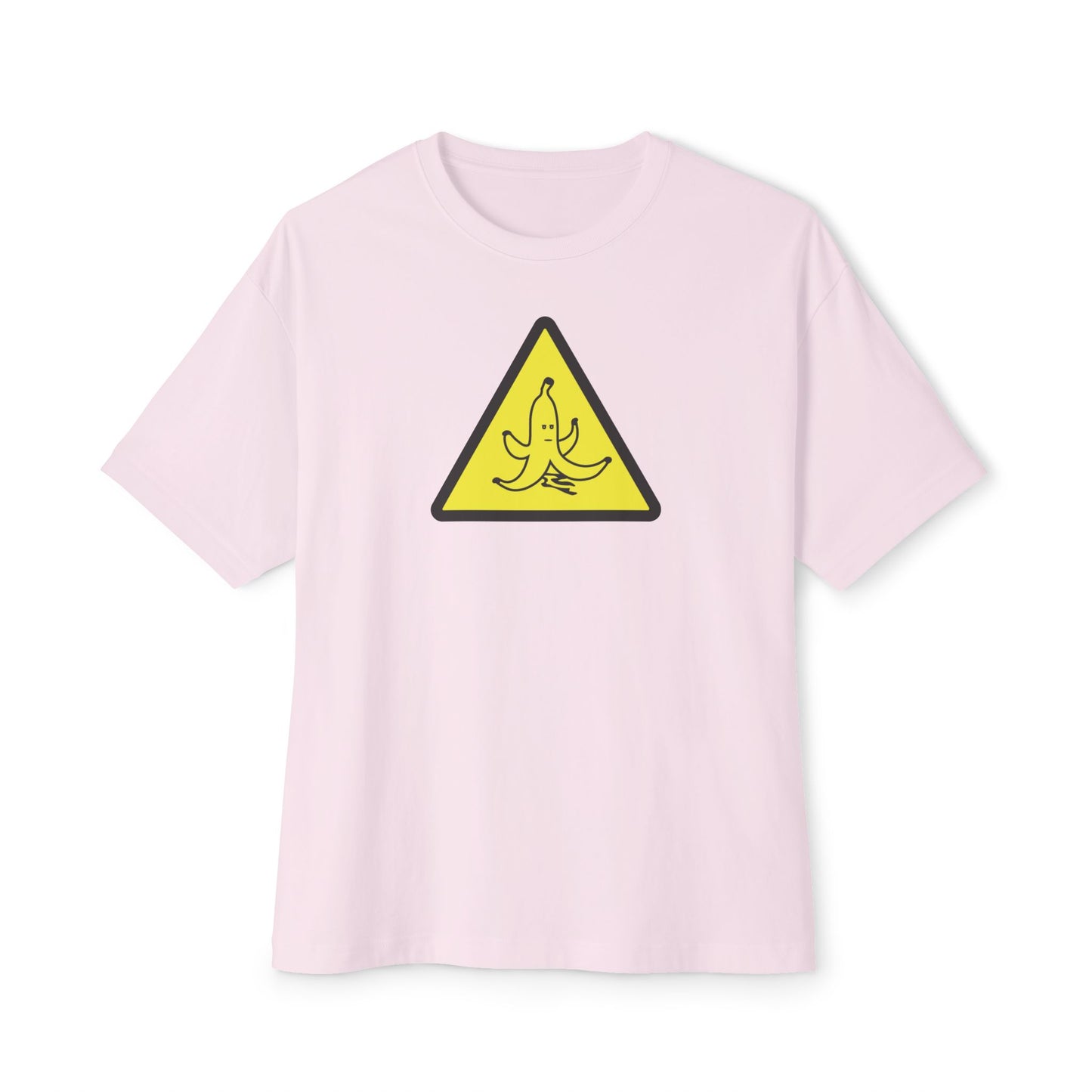 CAUTION BANANA PEEL. Unisex Oversized Boxy Tee