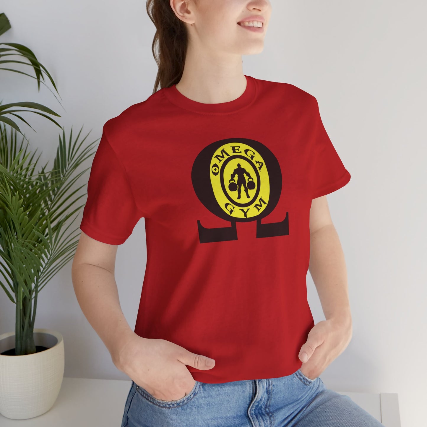 OMEGA GYM. Unisex Jersey Short Sleeve Tee