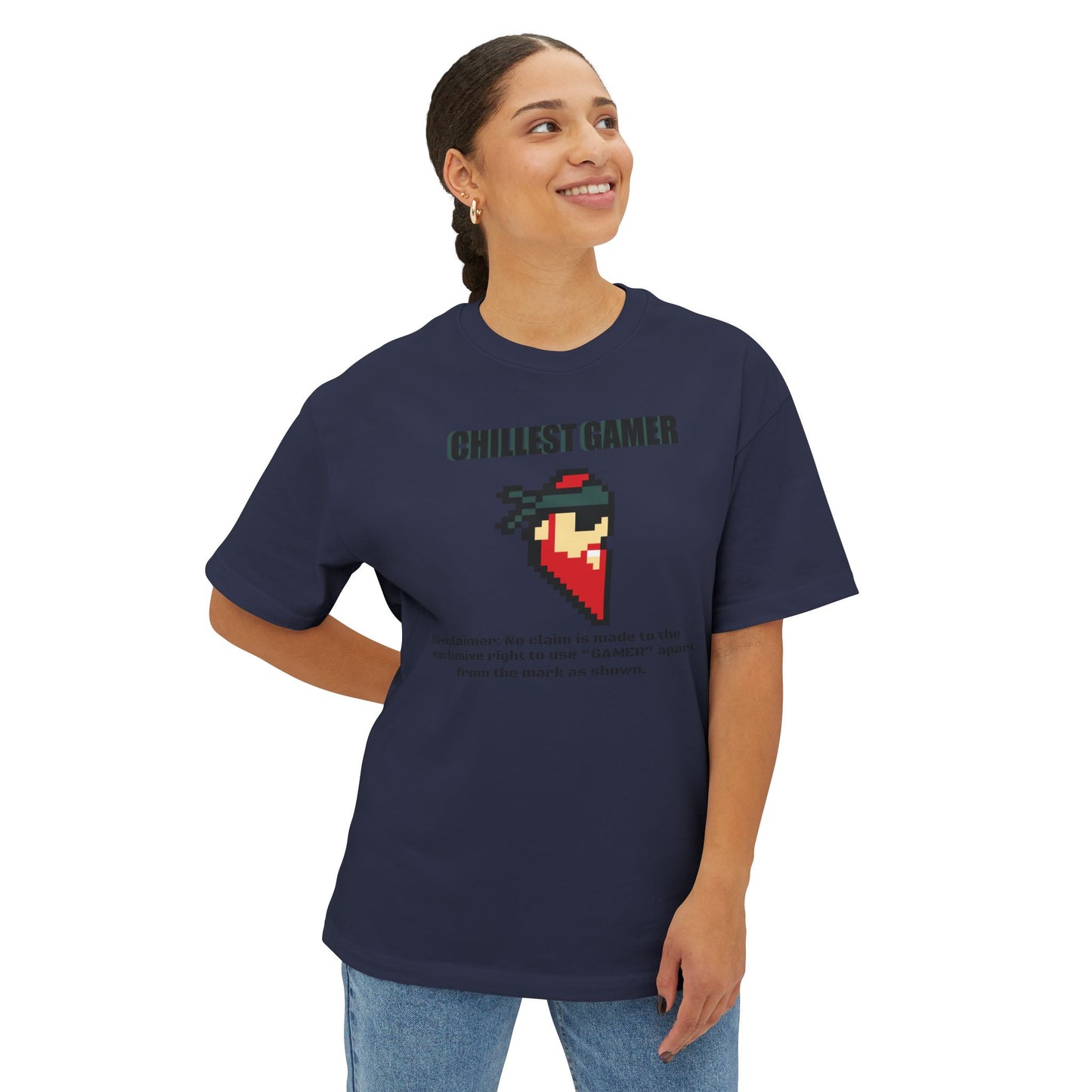 CHILLEST GAMER. Unisex Oversized Boxy Tee