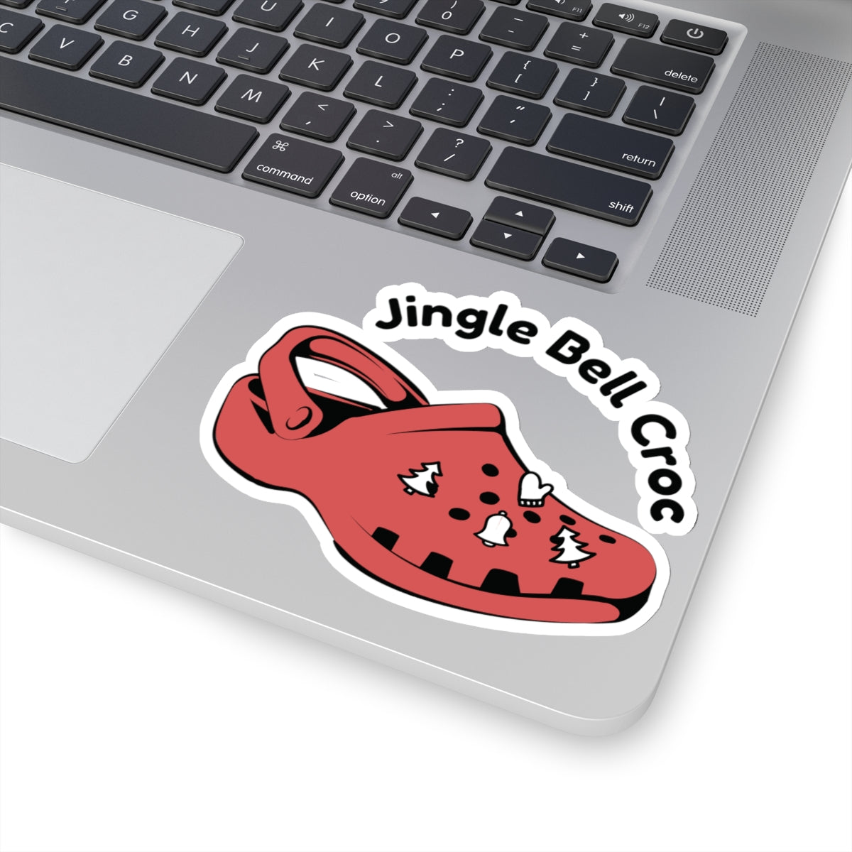 JINGLE BELL CROC. Kiss-Cut Stickers