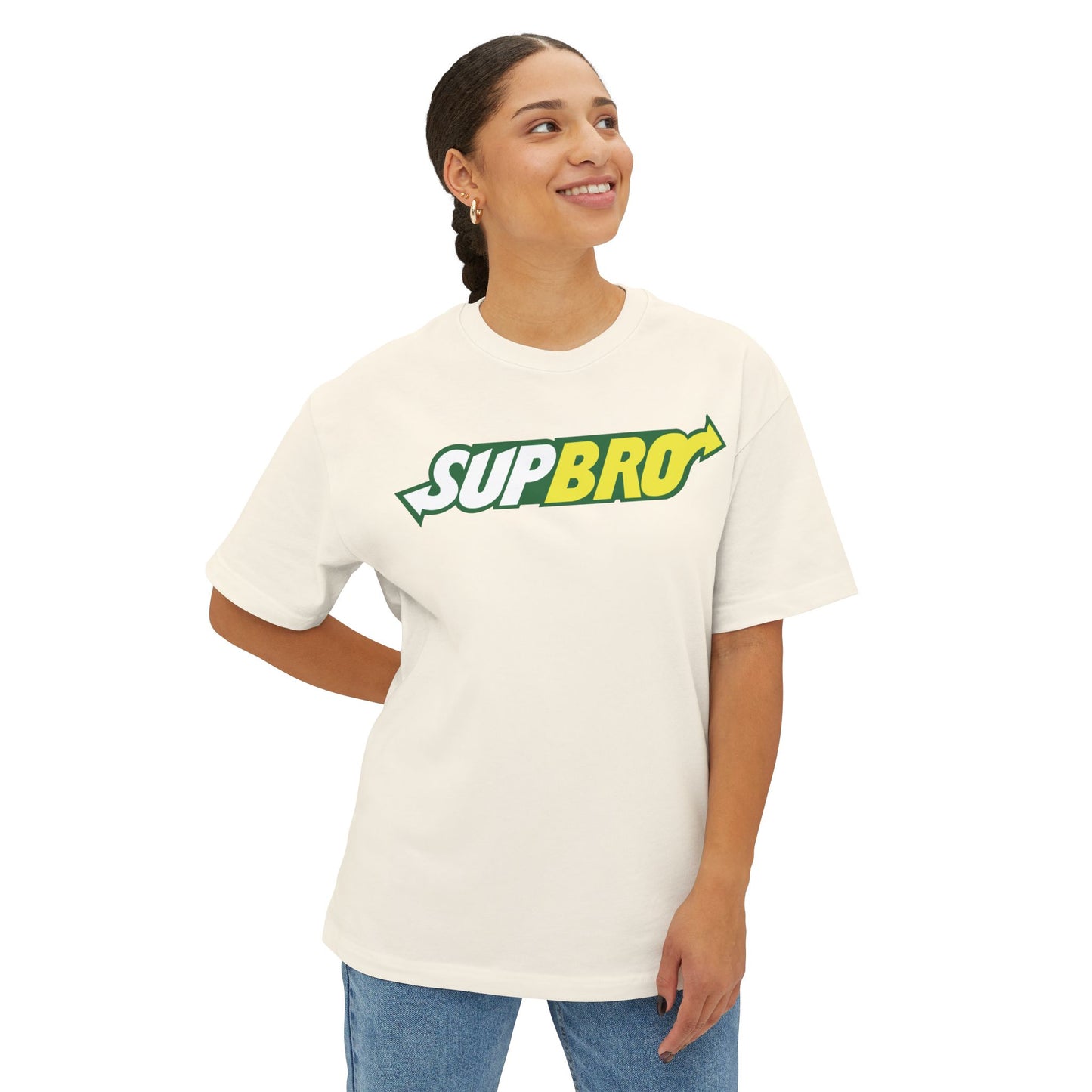 SUPBRO. Unisex Oversized Boxy Tee