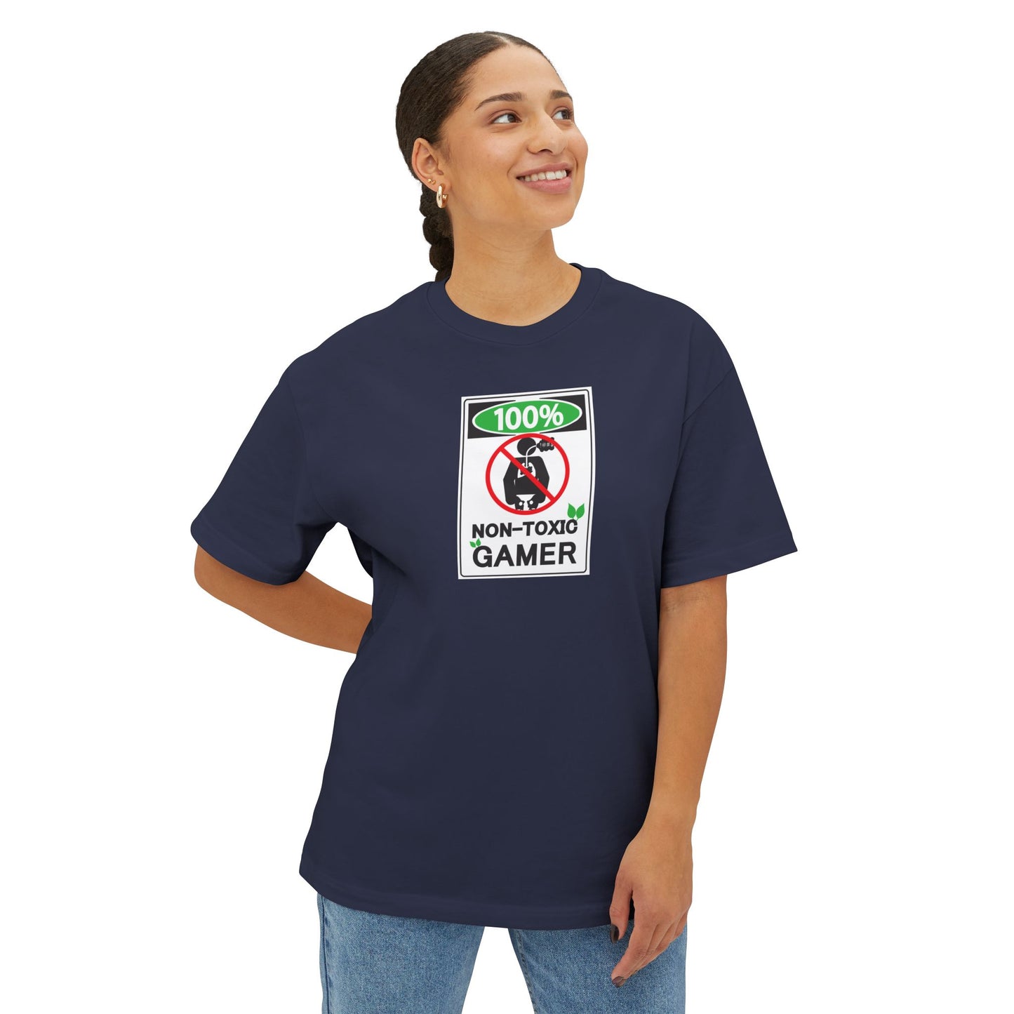 NON-TOXIC GAMER. Unisex Oversized Boxy Tee