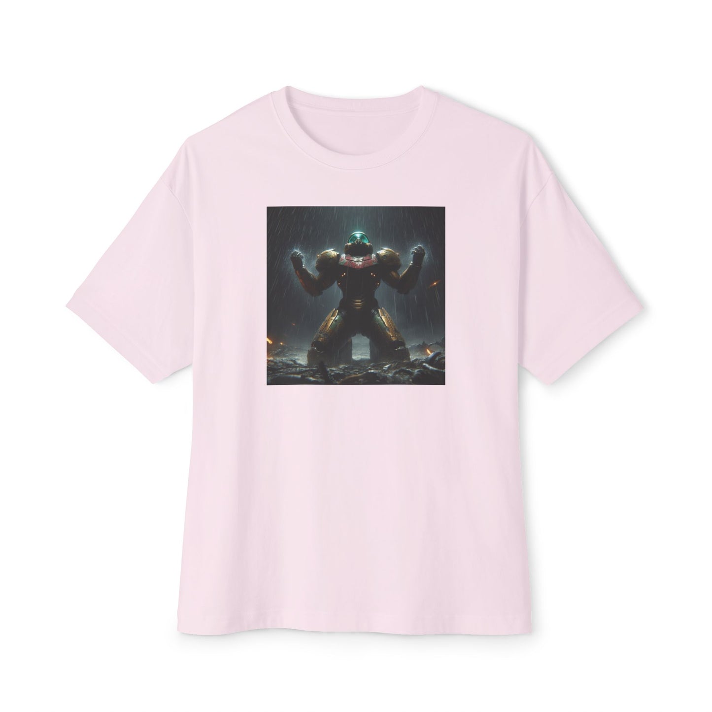DEAD PLANET (AI generated). Unisex Oversized Boxy Tee