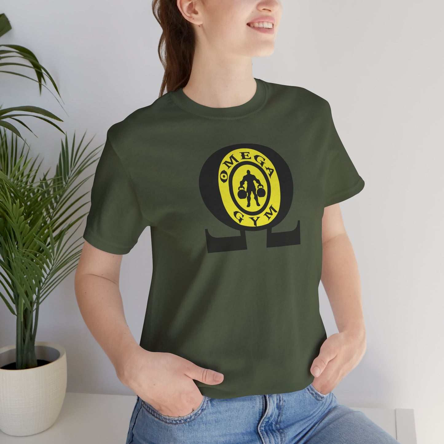 OMEGA GYM. Unisex Jersey Short Sleeve Tee