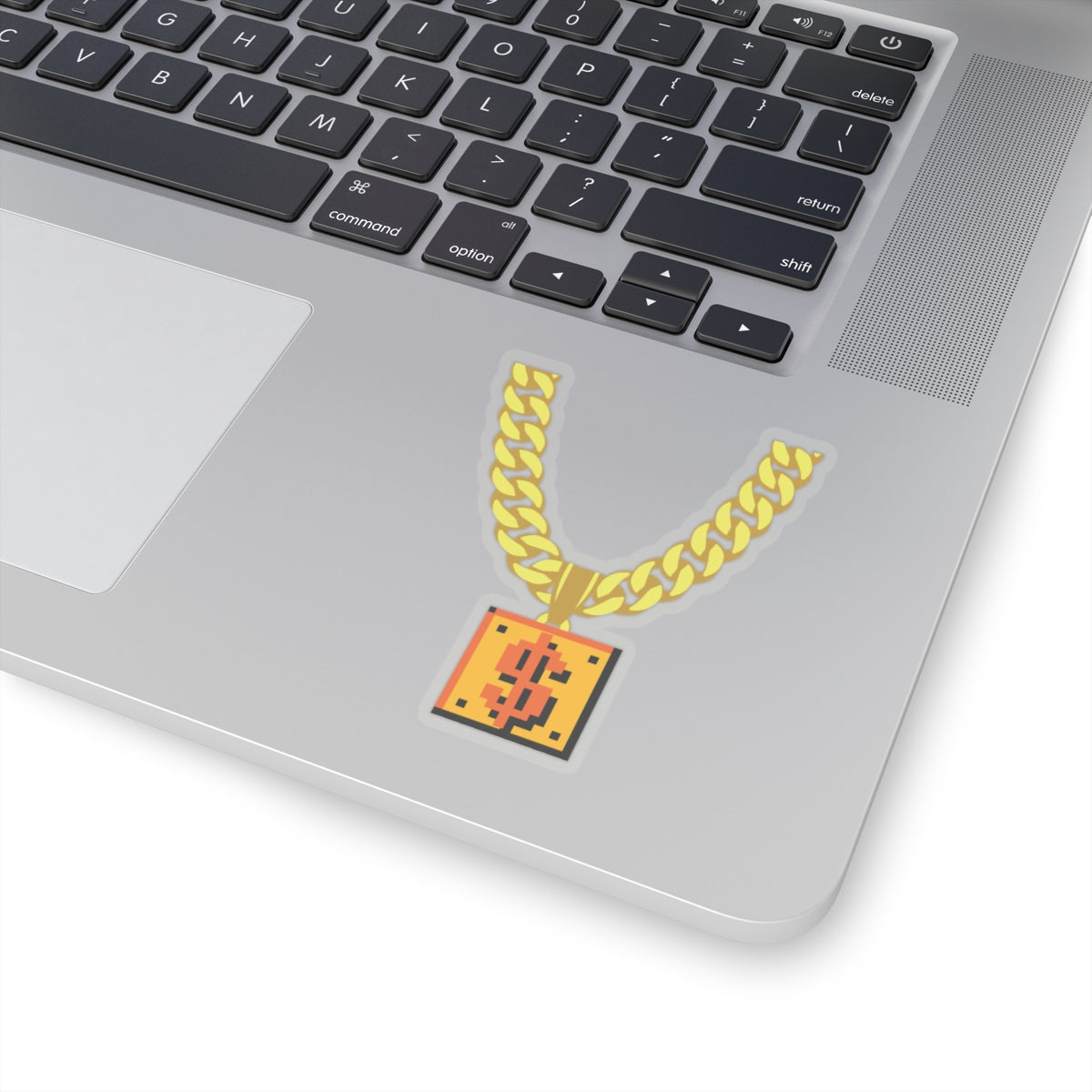 COIN BOX CUBAN CHAIN $? Kiss-Cut Stickers
