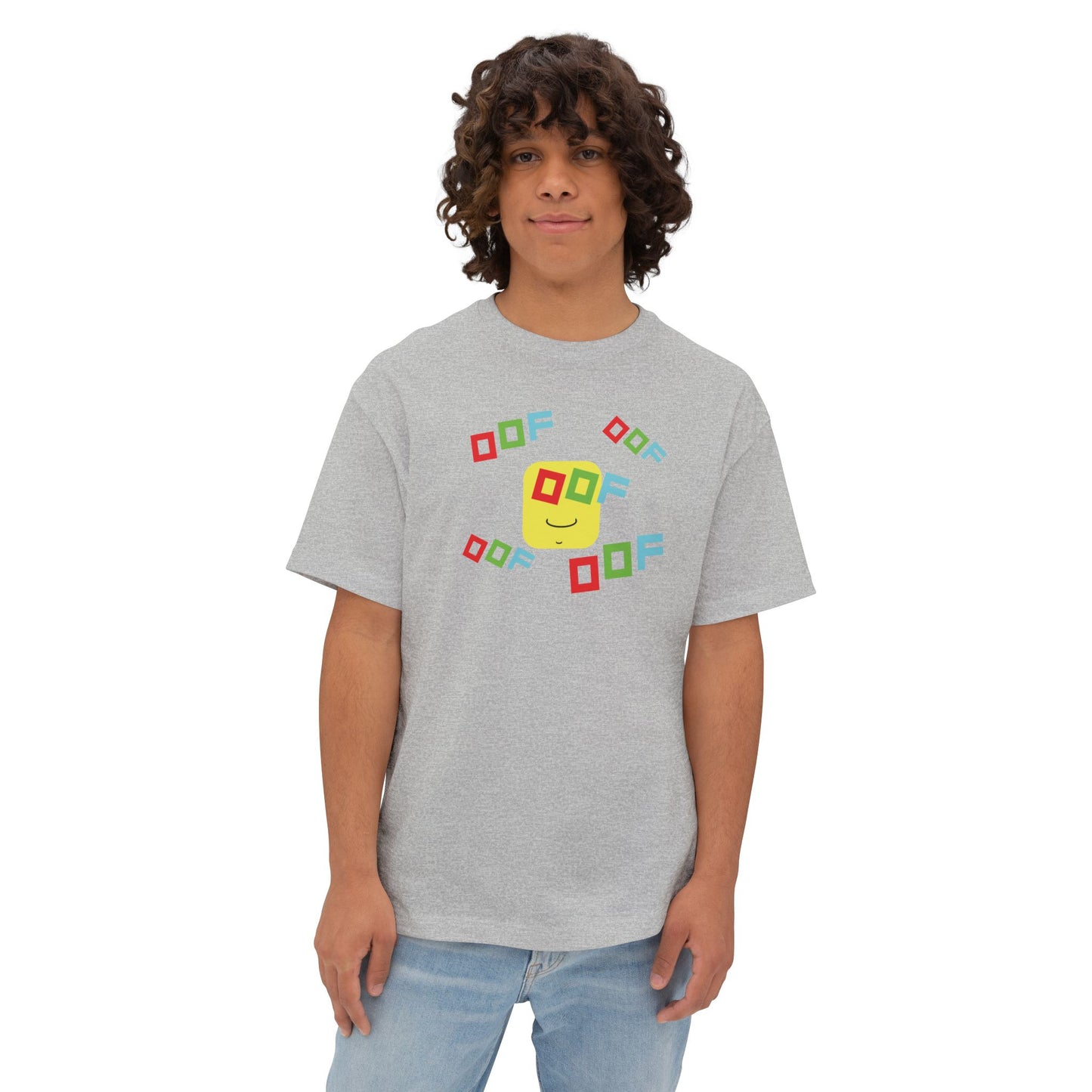 ROW BLOCKS OOF. Unisex Oversized Boxy Tee