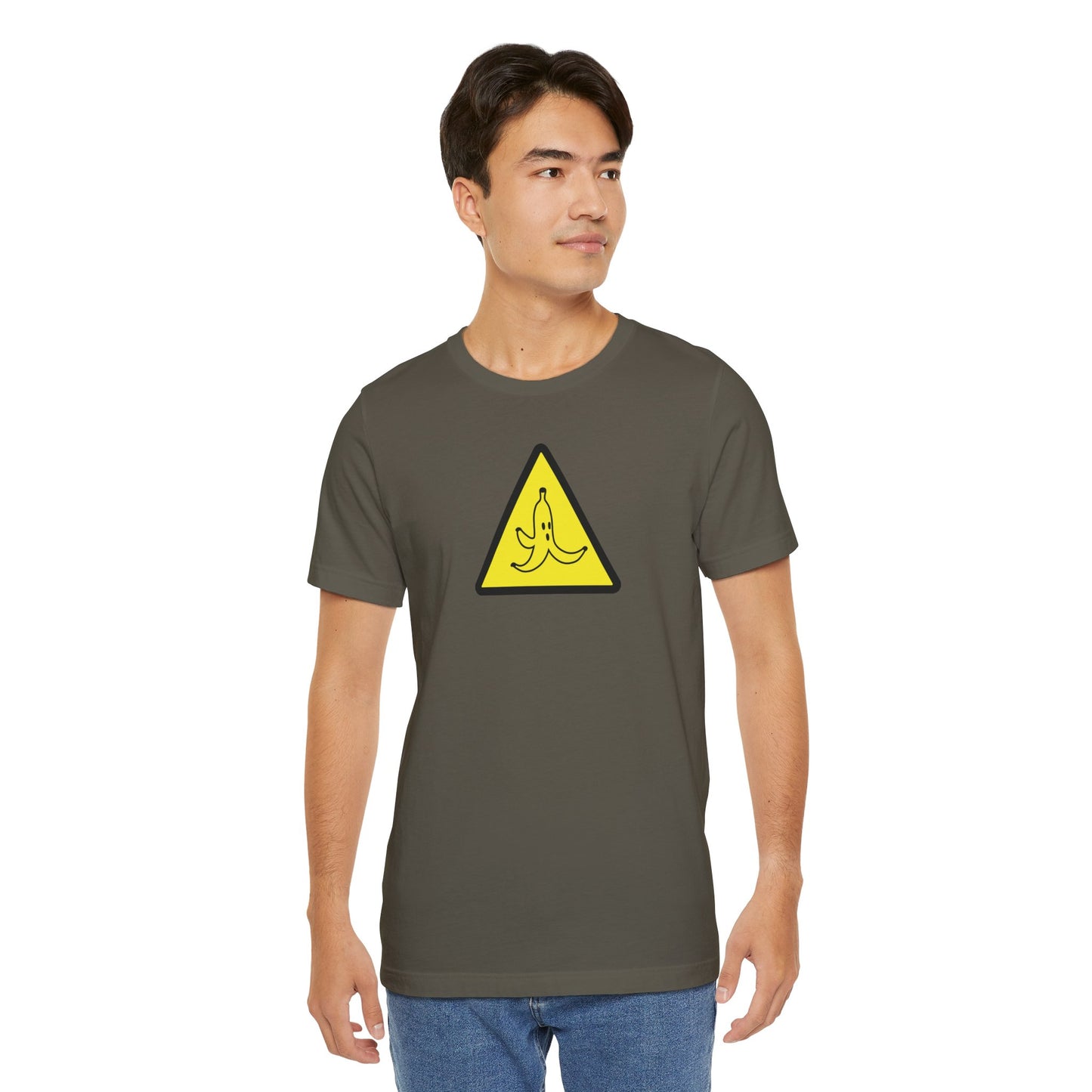 CAUTION BANANA. Unisex Jersey Short Sleeve Tee