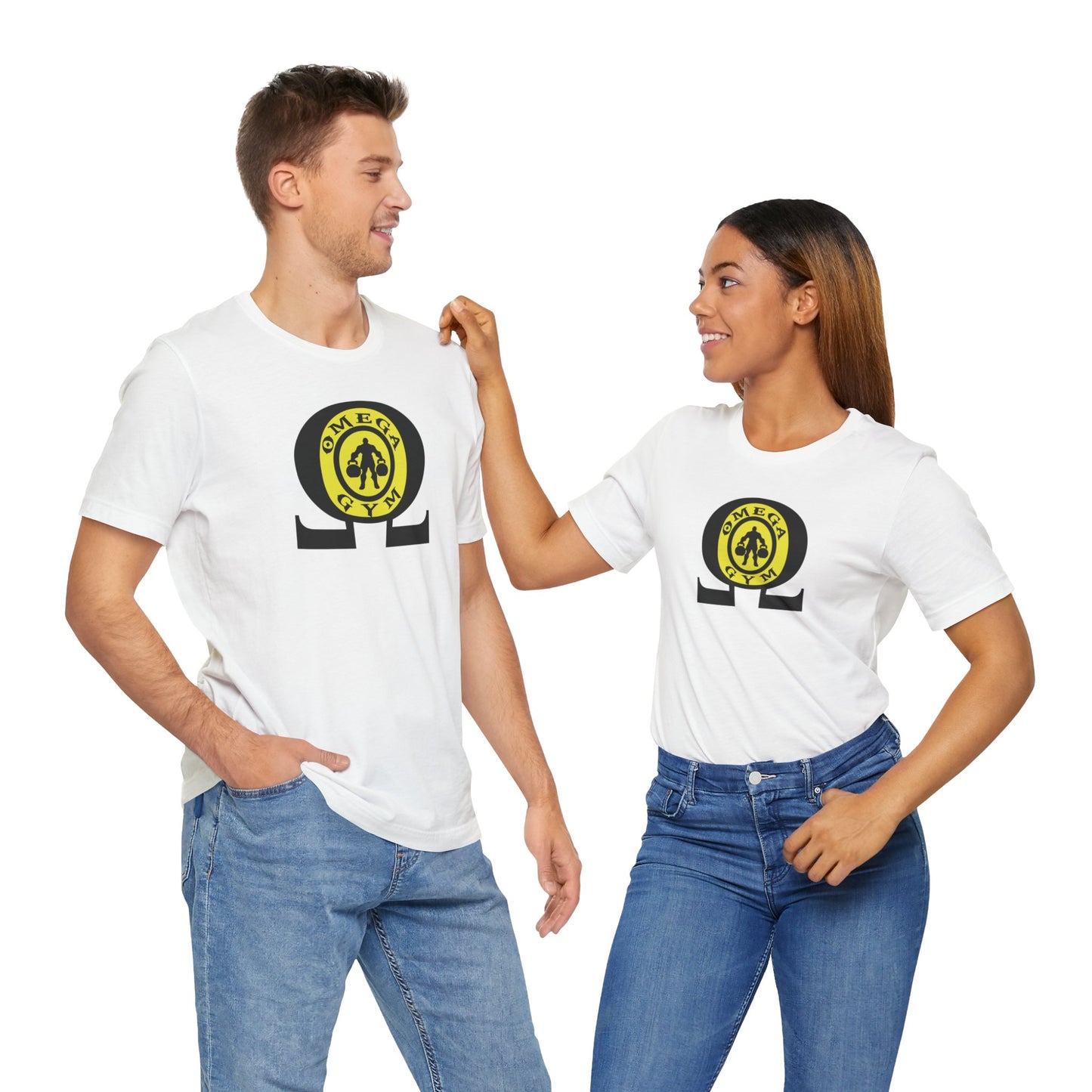 OMEGA GYM. Unisex Jersey Short Sleeve Tee