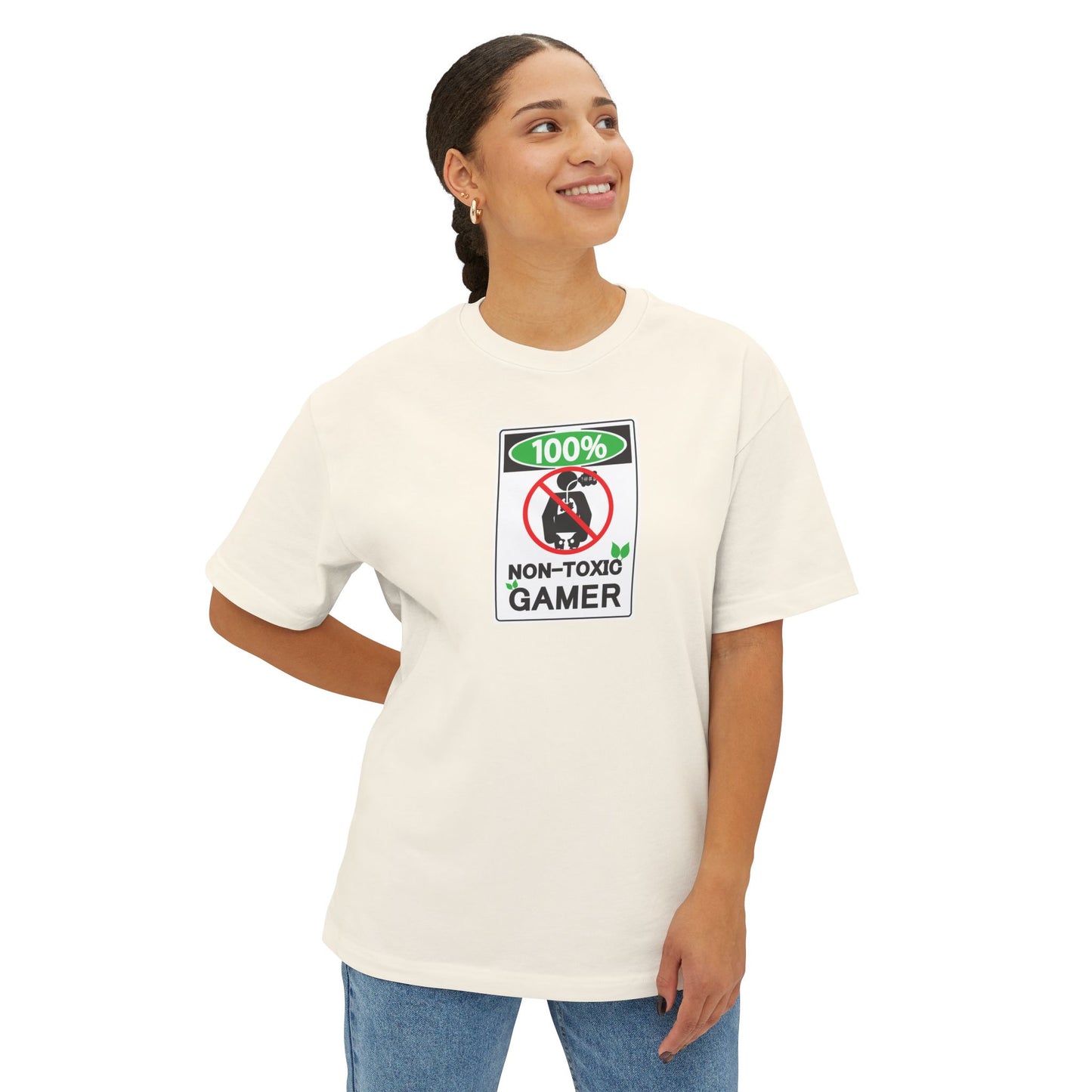 NON-TOXIC GAMER. Unisex Oversized Boxy Tee