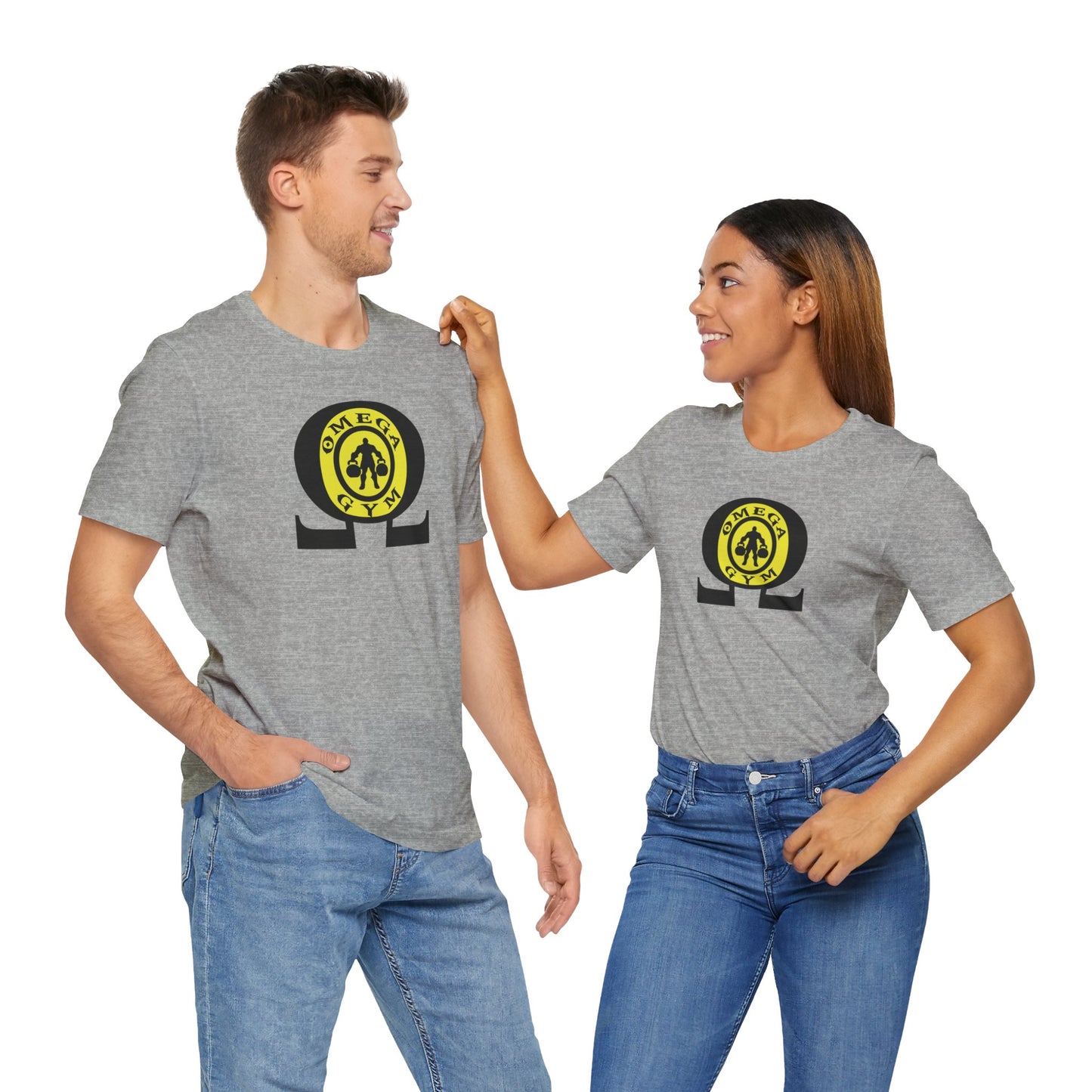 OMEGA GYM. Unisex Jersey Short Sleeve Tee