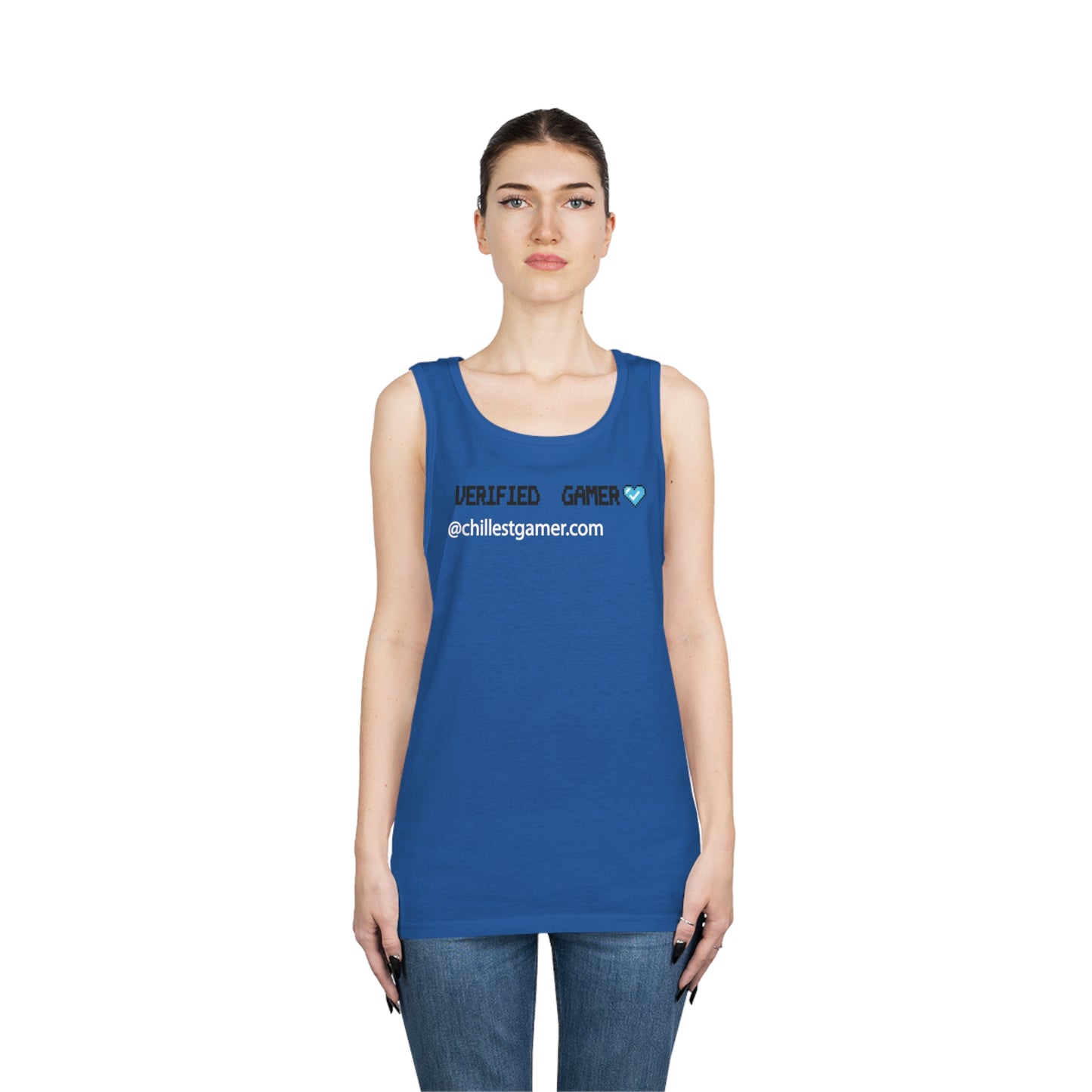 VERIFIED GAMER. Unisex Heavy Cotton Tank Top